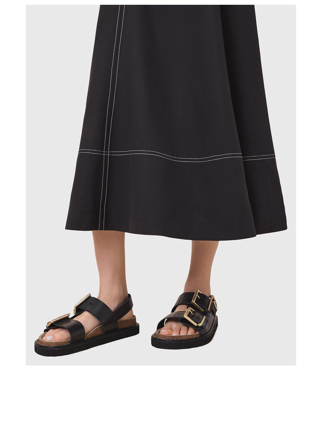 Image 2 of 5 of AllSaints Isla Sandal - Black