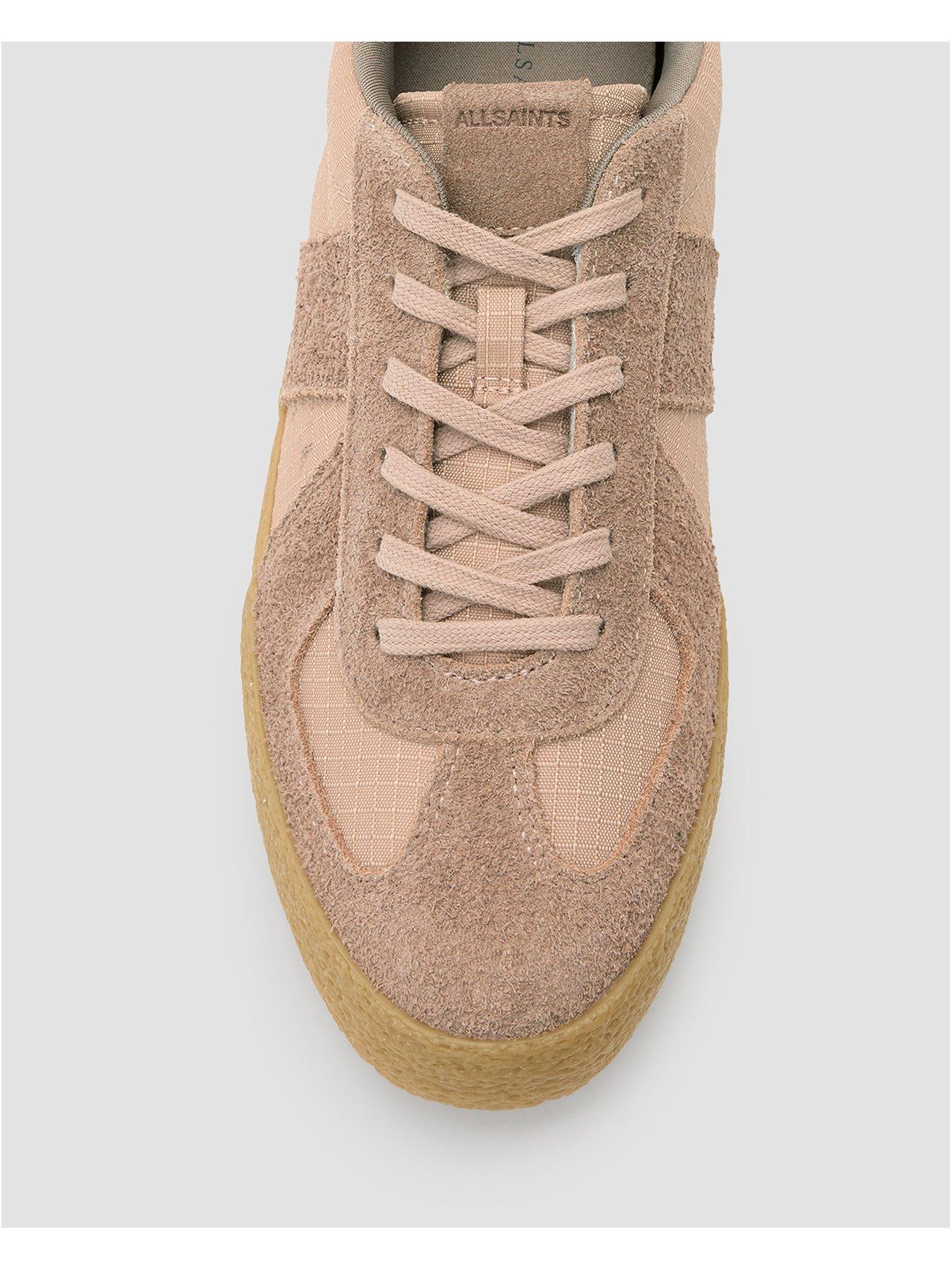 Image 4 of 5 of AllSaints Jaimee Low Top Ripstop Trainers - Pink