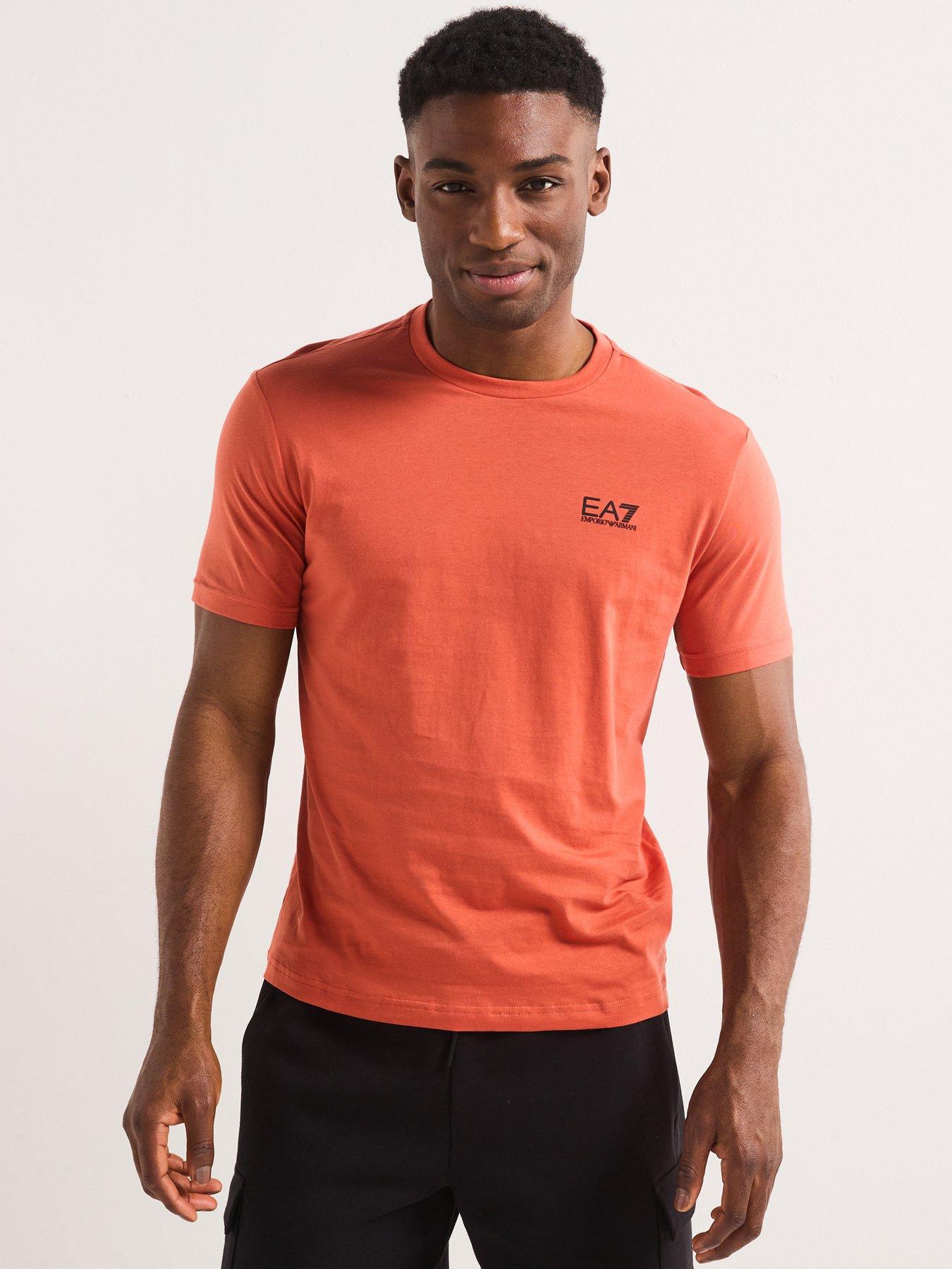 Image 1 of 5 of EA7 Emporio Armani Core ID Crew Neck T-Shirt - Light Red
