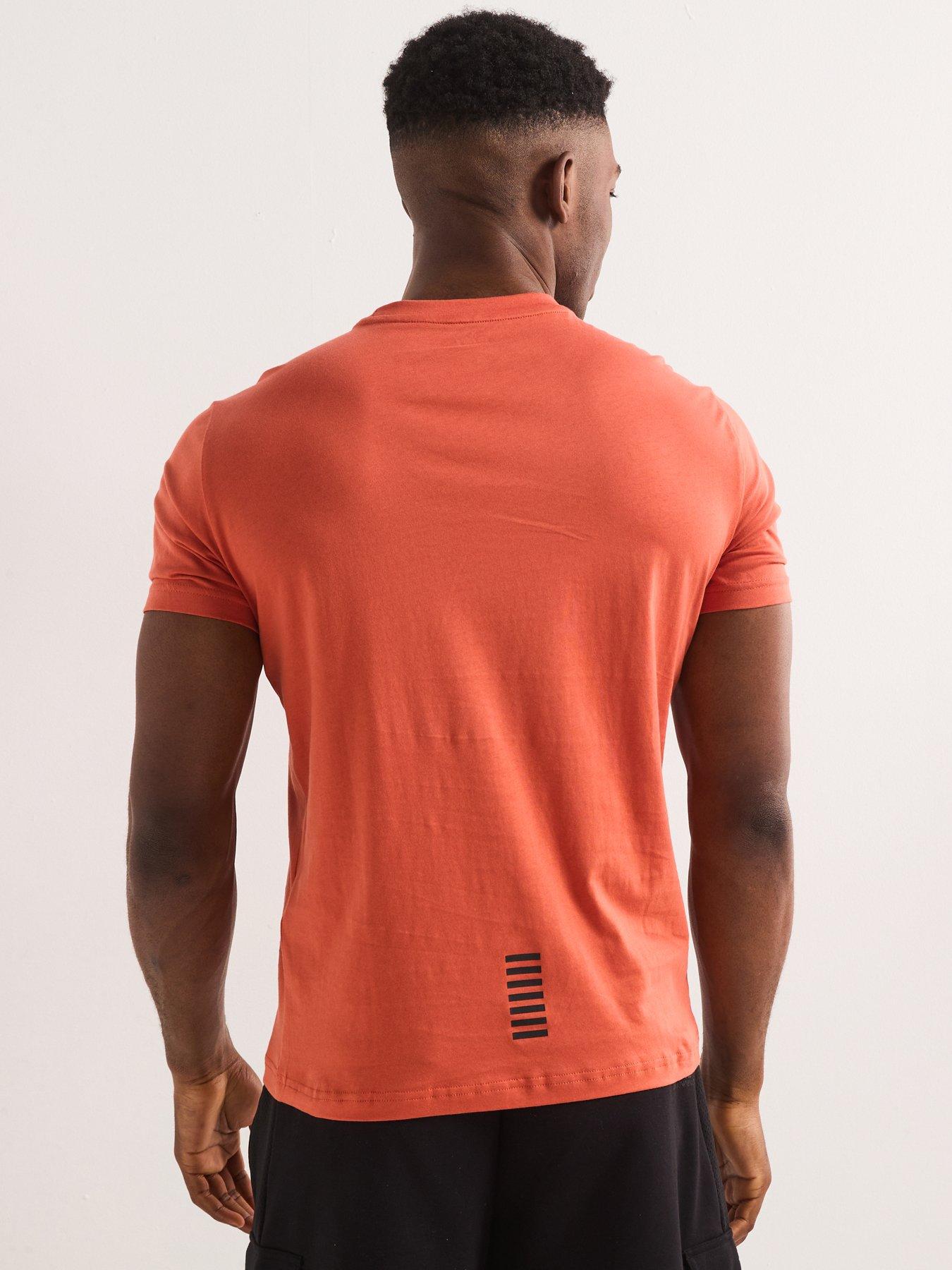 Image 2 of 5 of EA7 Emporio Armani Core ID Crew Neck T-Shirt - Light Red