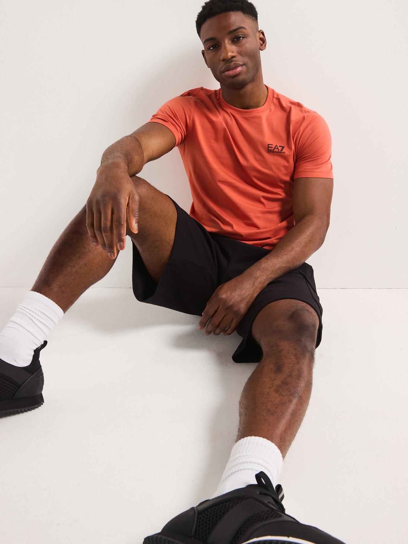 Image 4 of 5 of EA7 Emporio Armani Core ID Crew Neck T-Shirt - Light Red