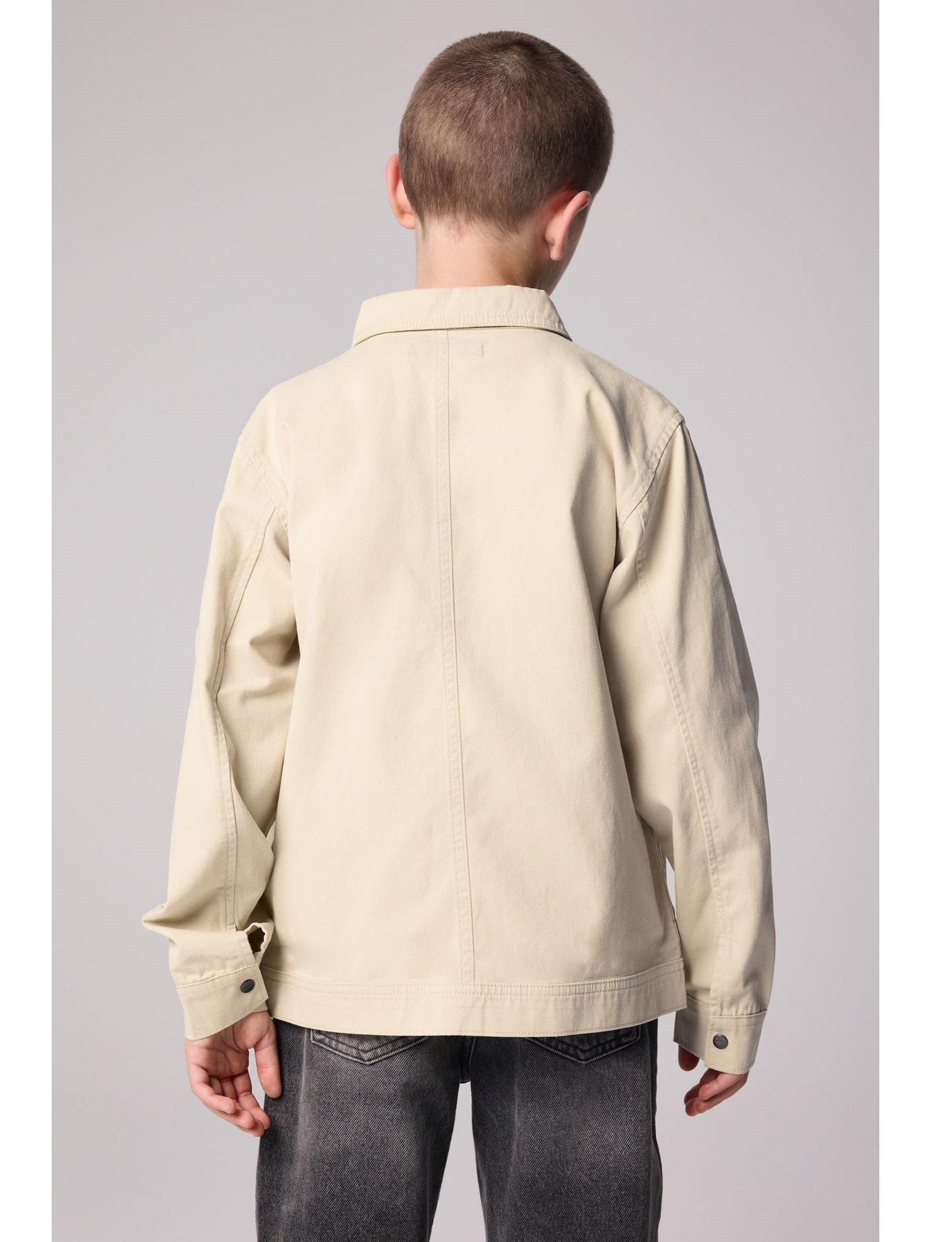 Image 2 of 7 of smALLSAINTS Boys Shacket Set - Beige