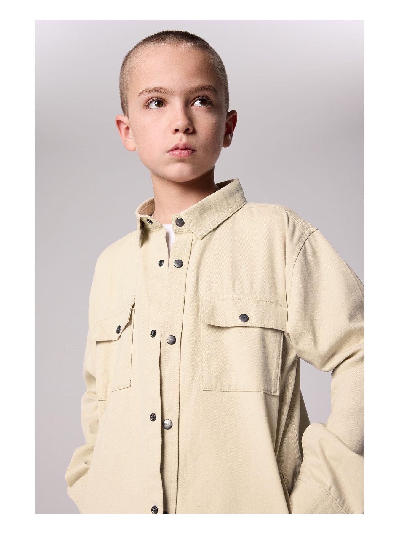Image 3 of 7 of smALLSAINTS Boys Shacket Set - Beige