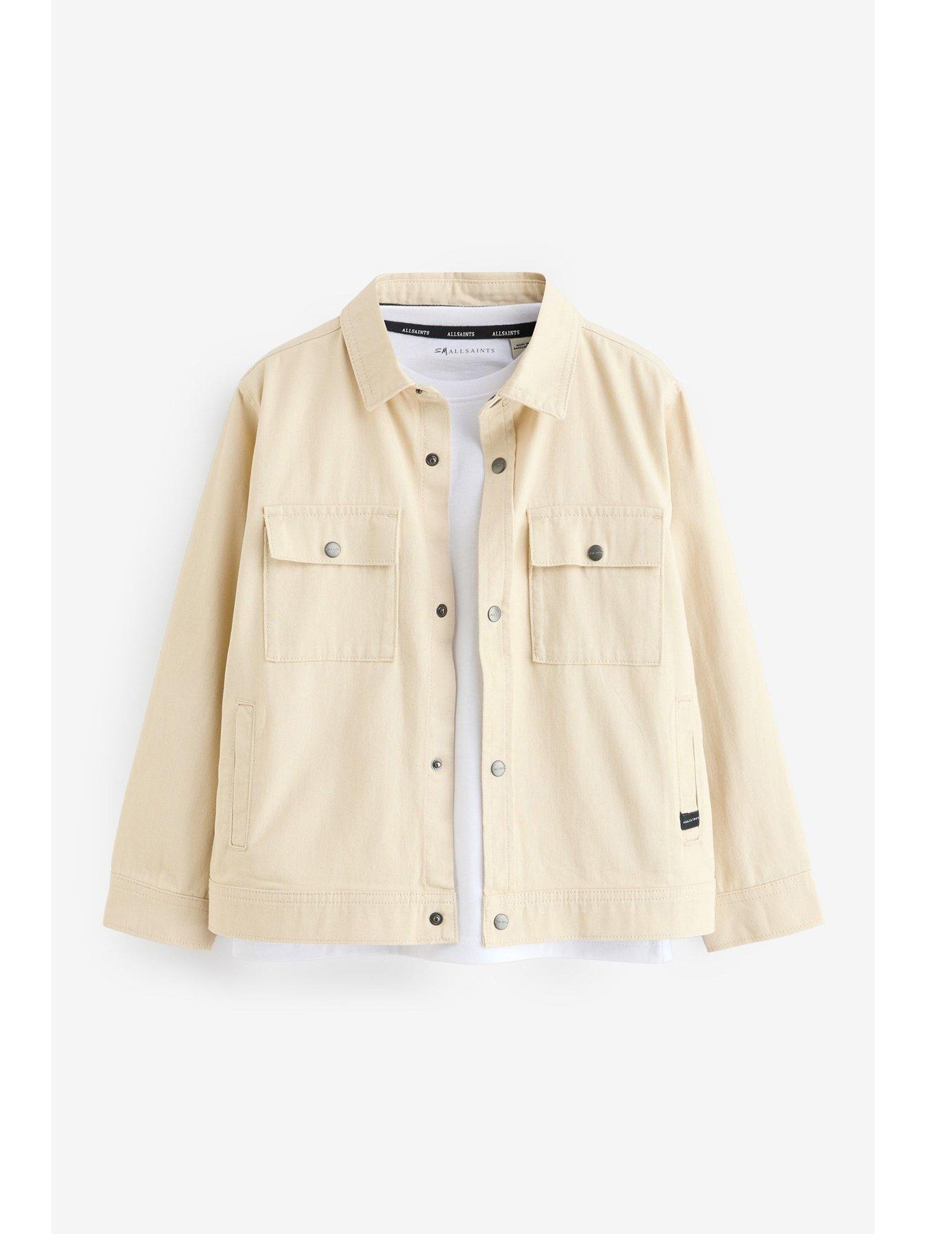 Image 5 of 7 of smALLSAINTS Boys Shacket Set - Beige