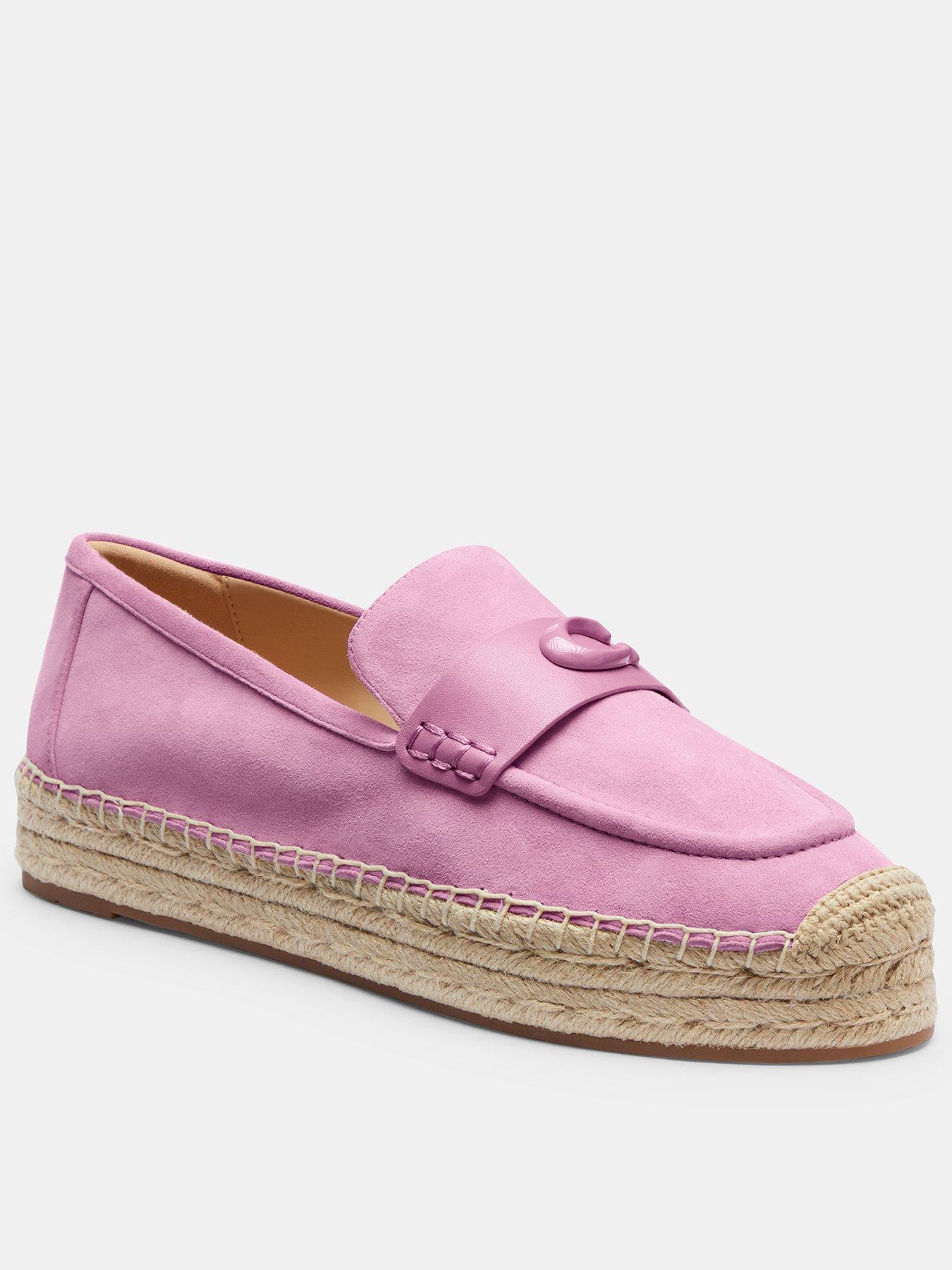 undefined Camilla Suede Espadrilles - Pink