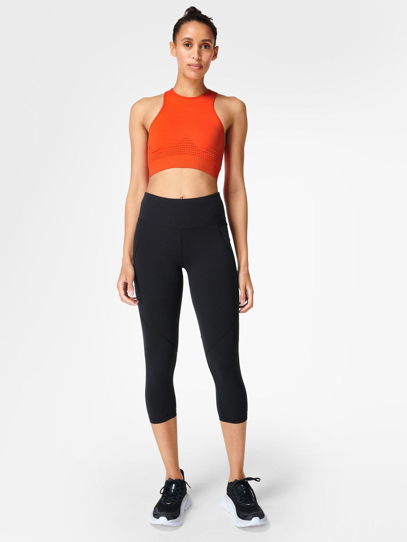 Sweaty Betty Womens Training Power Crop Workout Leggings - Black