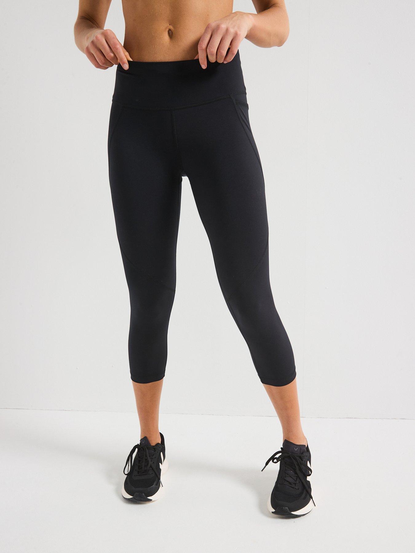 Sweaty Betty Womens Training Power Crop Workout Leggings - Black