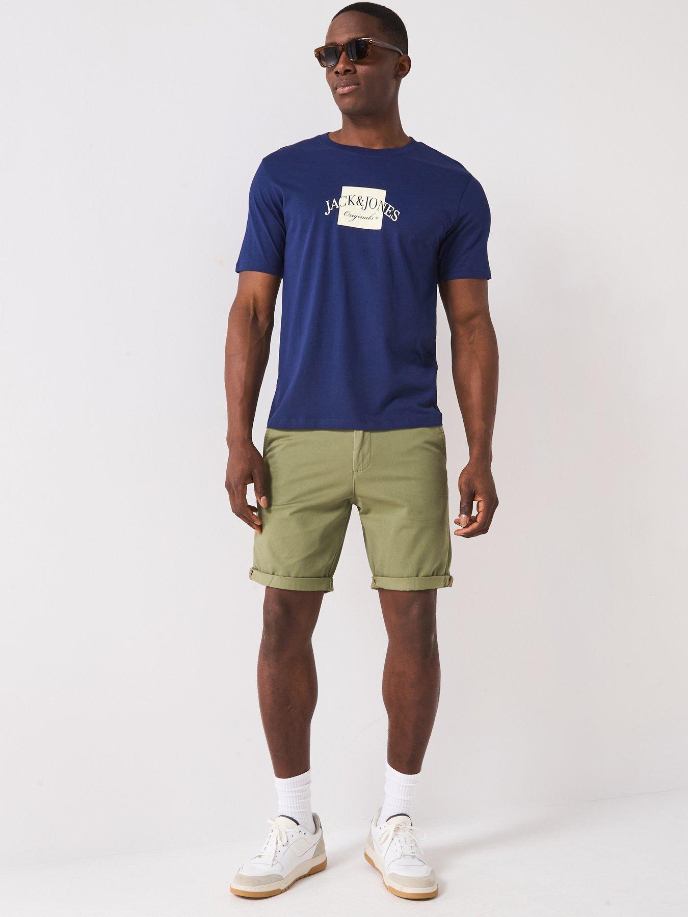 Image 3 of 5 of Jack & Jones Bowie Chino Shorts - Deep Lichen Green