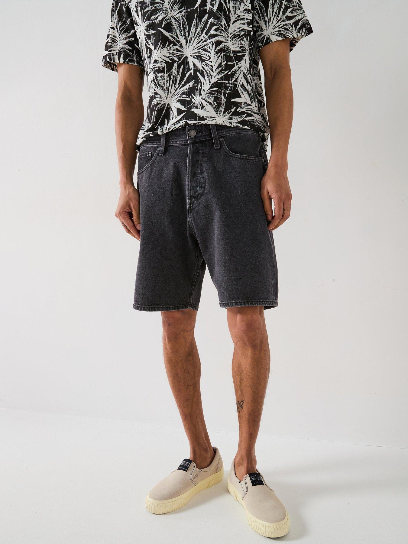 Jack & Jones Tony Original Baggy Denim Shorts - Black