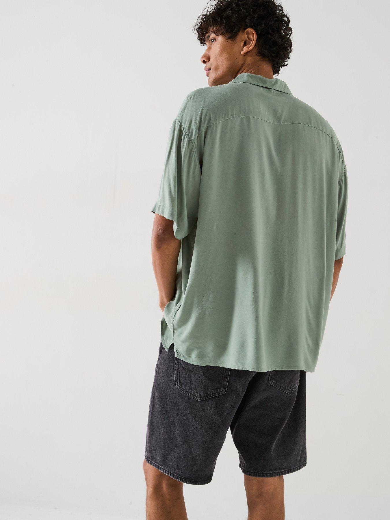 Image 2 of 6 of Jack & Jones Jeff Solid Resort Shirt - Iceberg Green
