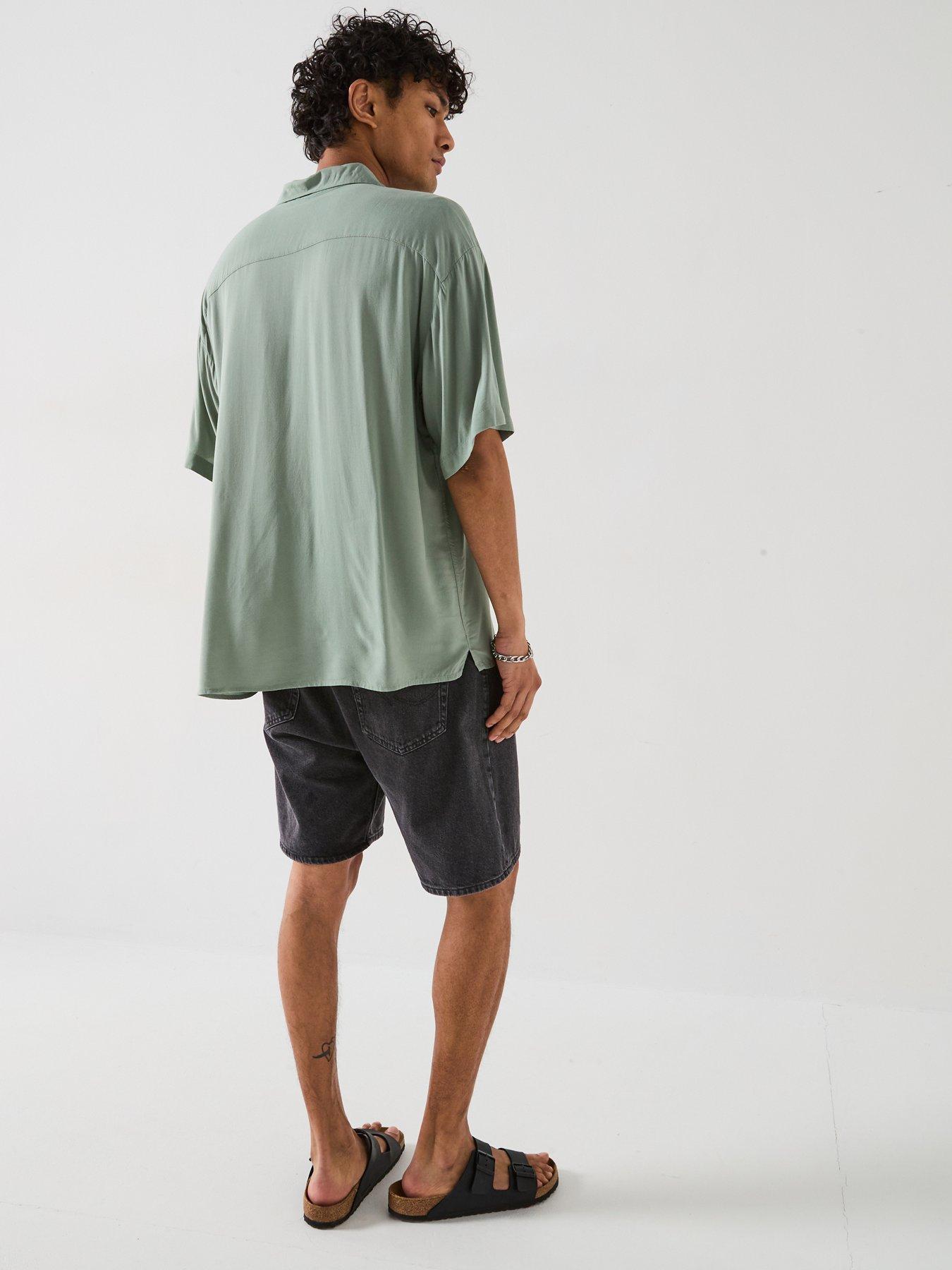 Image 5 of 6 of Jack & Jones Jeff Solid Resort Shirt - Iceberg Green