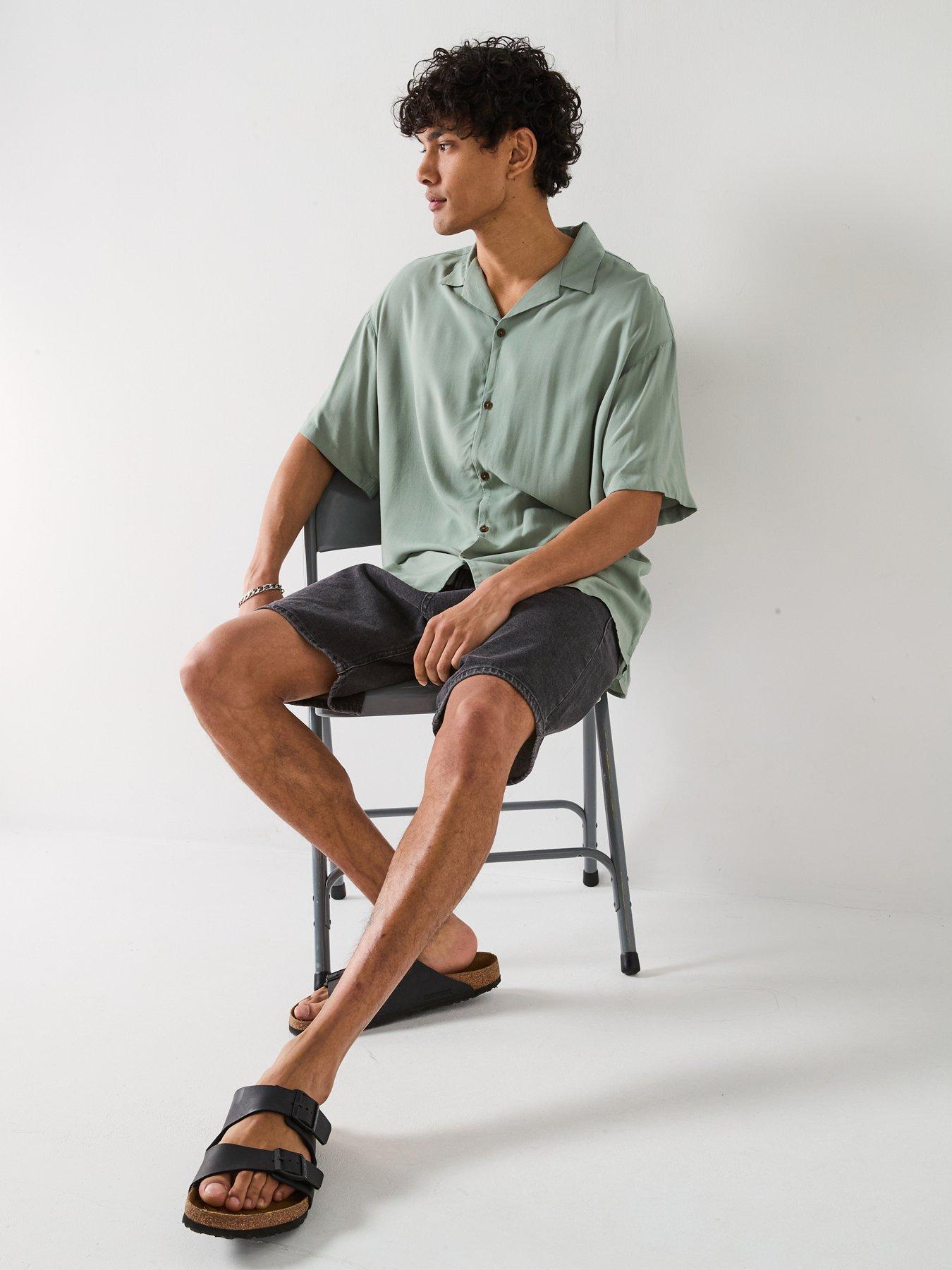 Image 6 of 6 of Jack & Jones Jeff Solid Resort Shirt - Iceberg Green