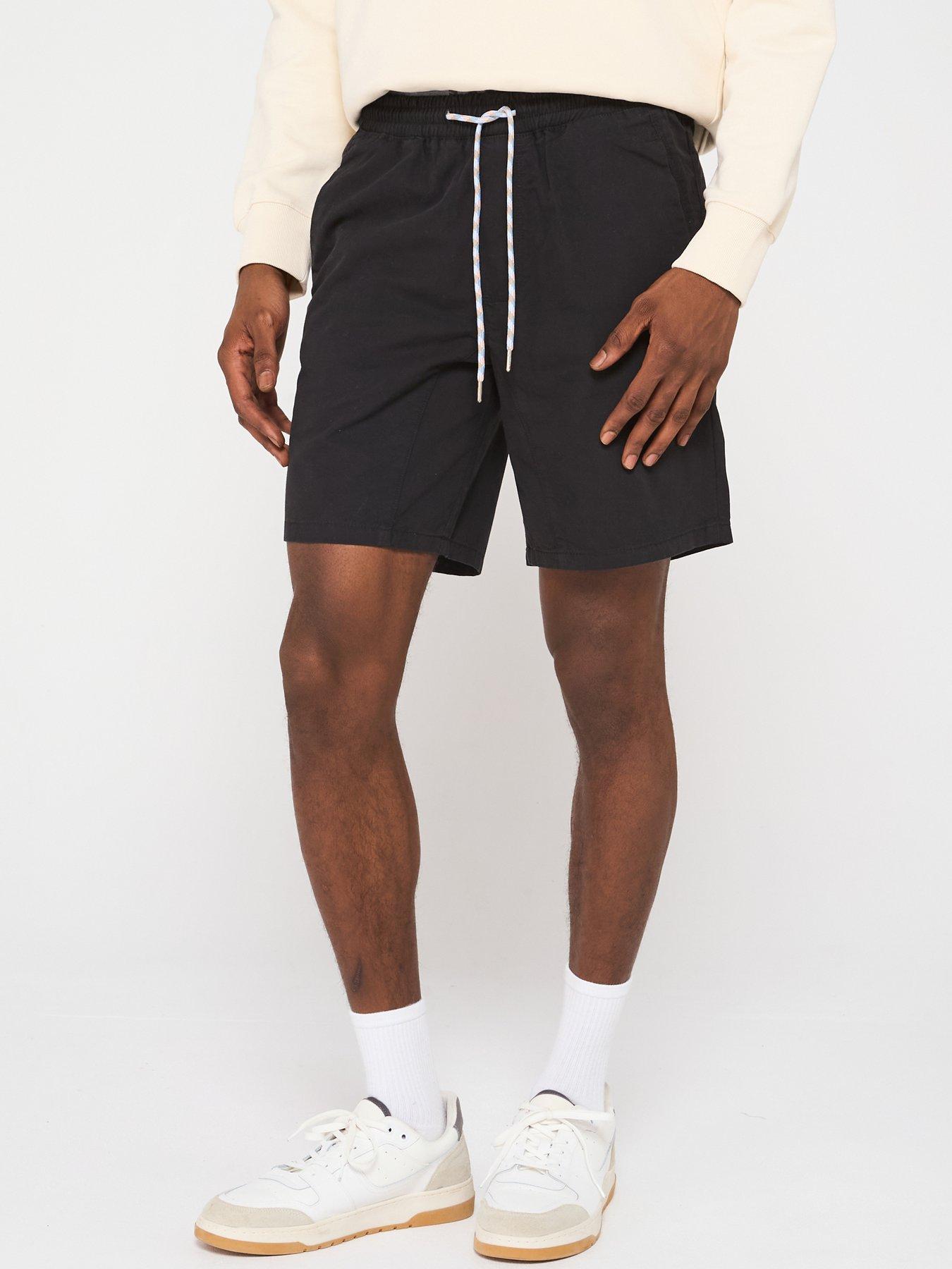 Image 1 of 4 of Jack & Jones Jaiden Reef Elasticated Woven Shorts - Black