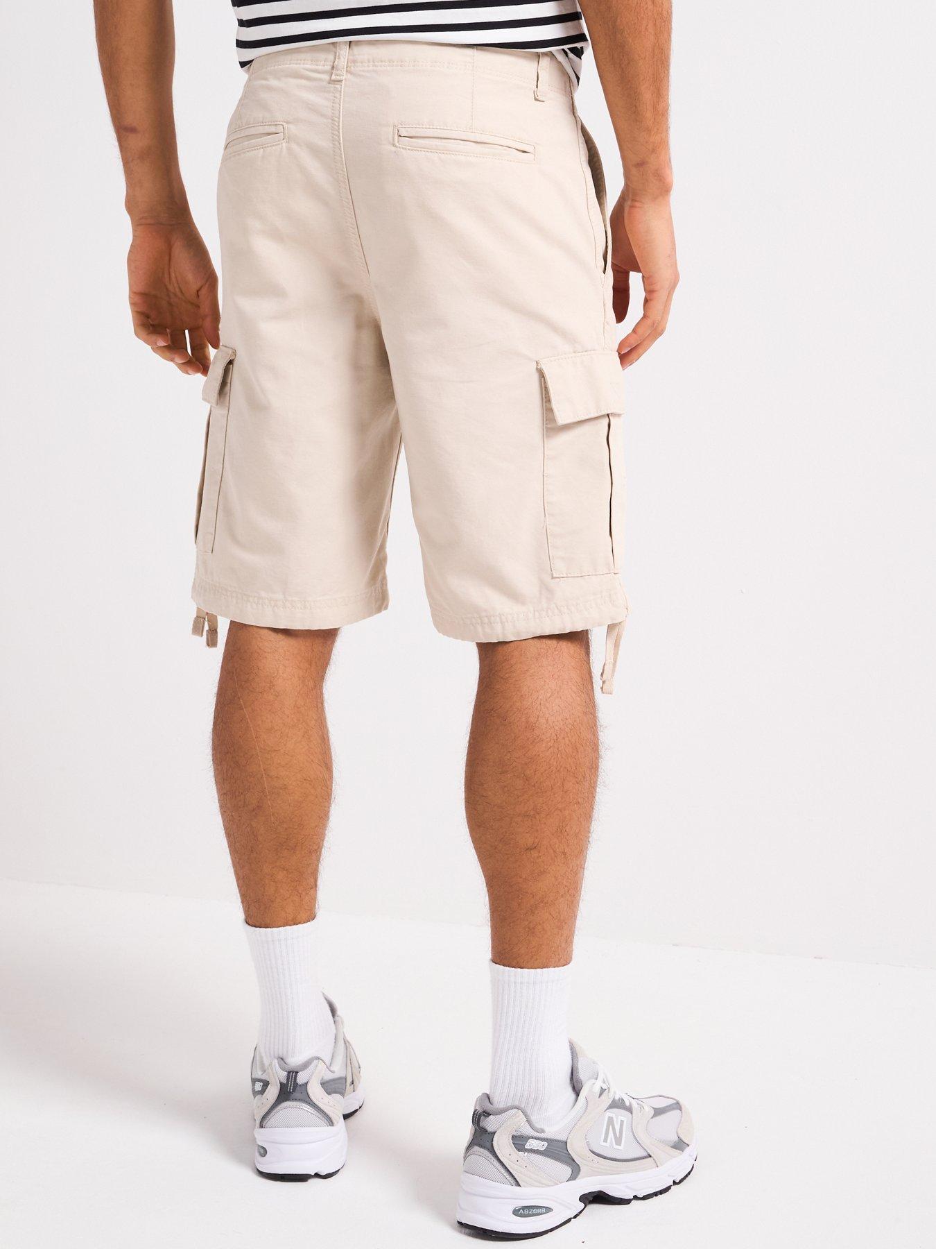 jack-jones-cole-barkley-cargo-shorts-moonbeamstillFront