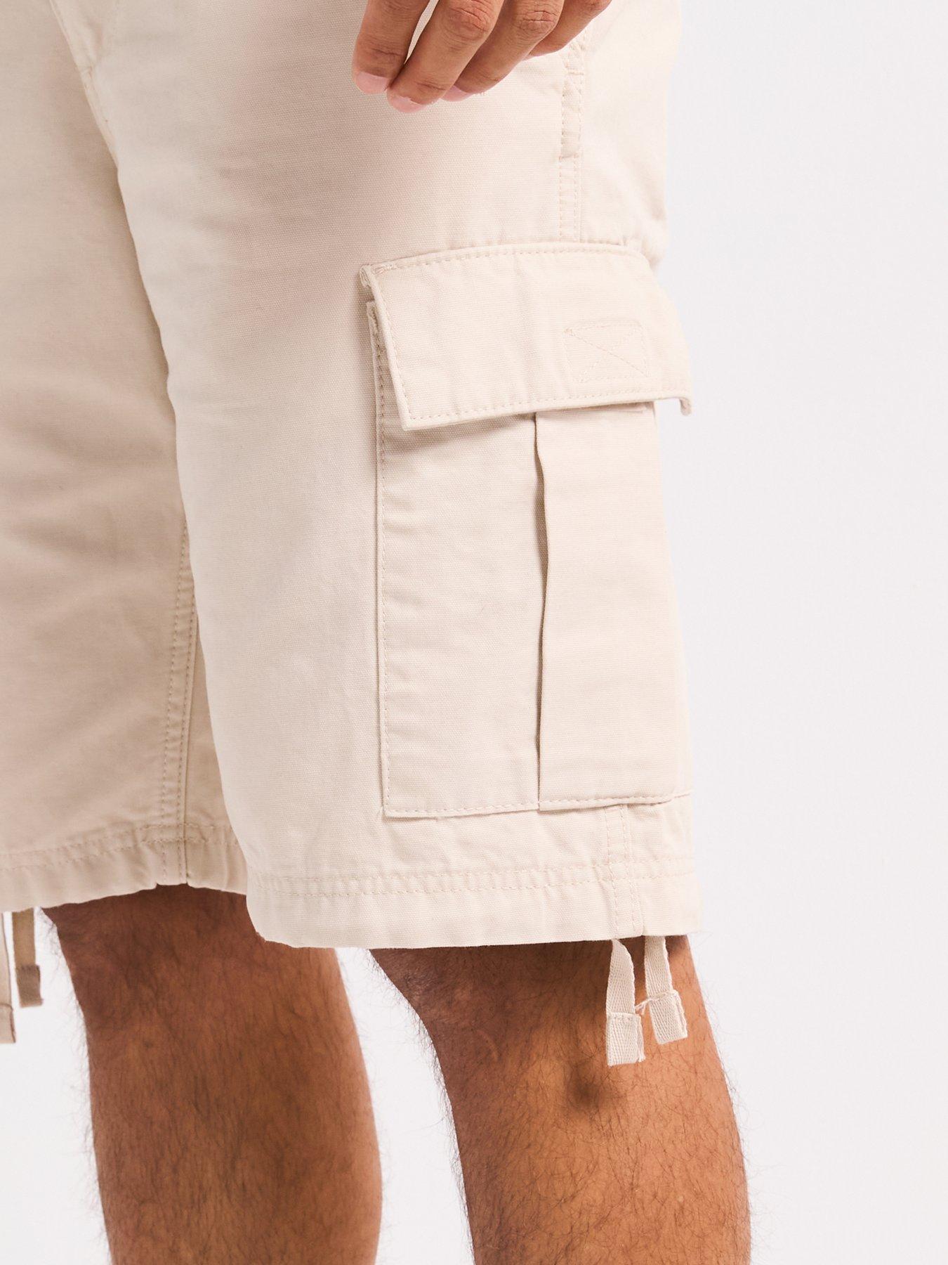 jack-jones-cole-barkley-cargo-shorts-moonbeamoutfit