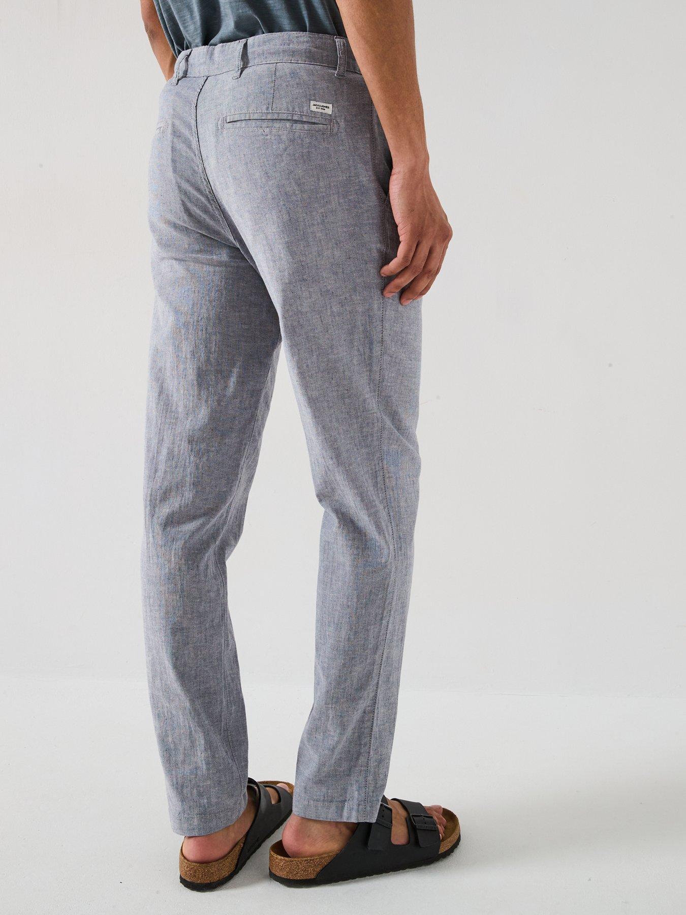Image 2 of 6 of Jack & Jones Ollie Dave Breeze Chinos - Blue Indigo