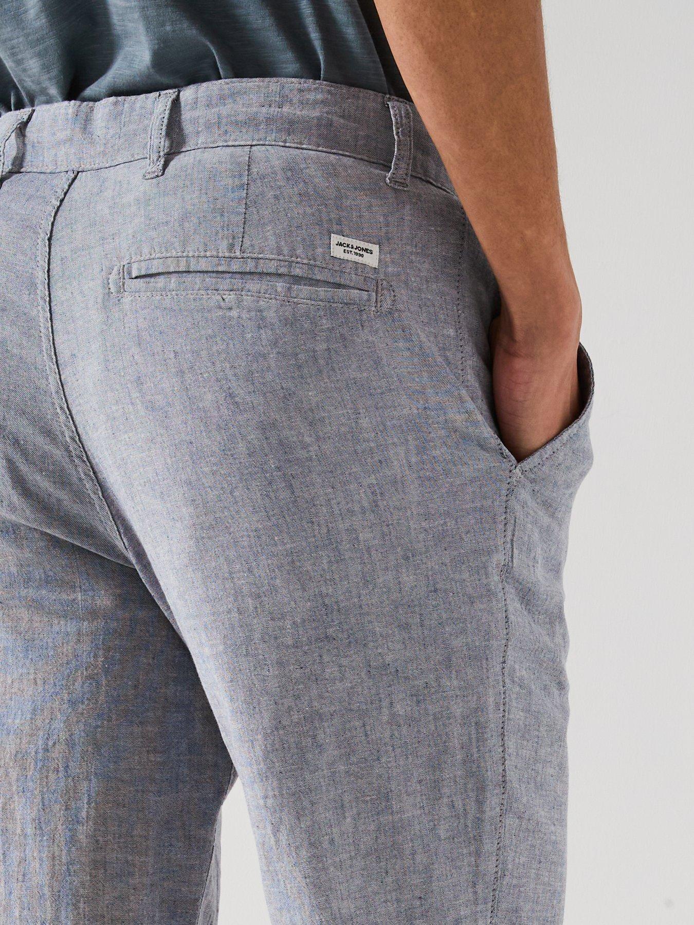 Image 4 of 6 of Jack & Jones Ollie Dave Breeze Chinos - Blue Indigo