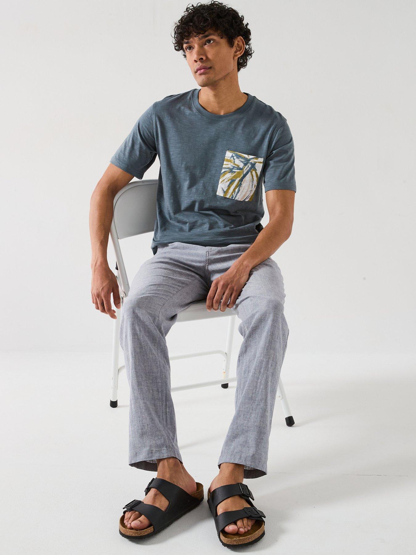 Image 5 of 6 of Jack & Jones Ollie Dave Breeze Chinos - Blue Indigo
