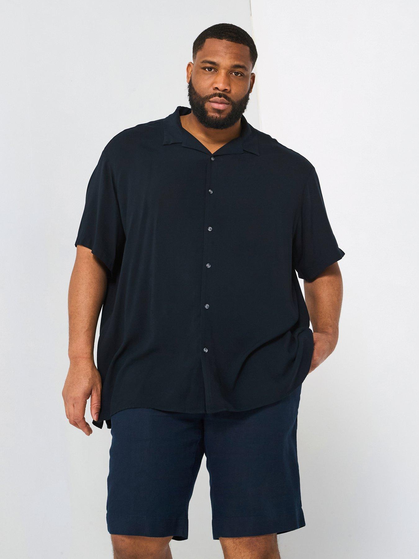 jack-jones-plus-size-jeff-solid-resort-shirt-black