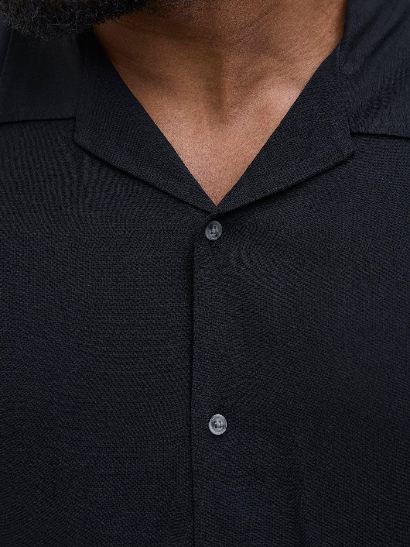 jack-jones-plus-size-jeff-solid-resort-shirt-blackdetail