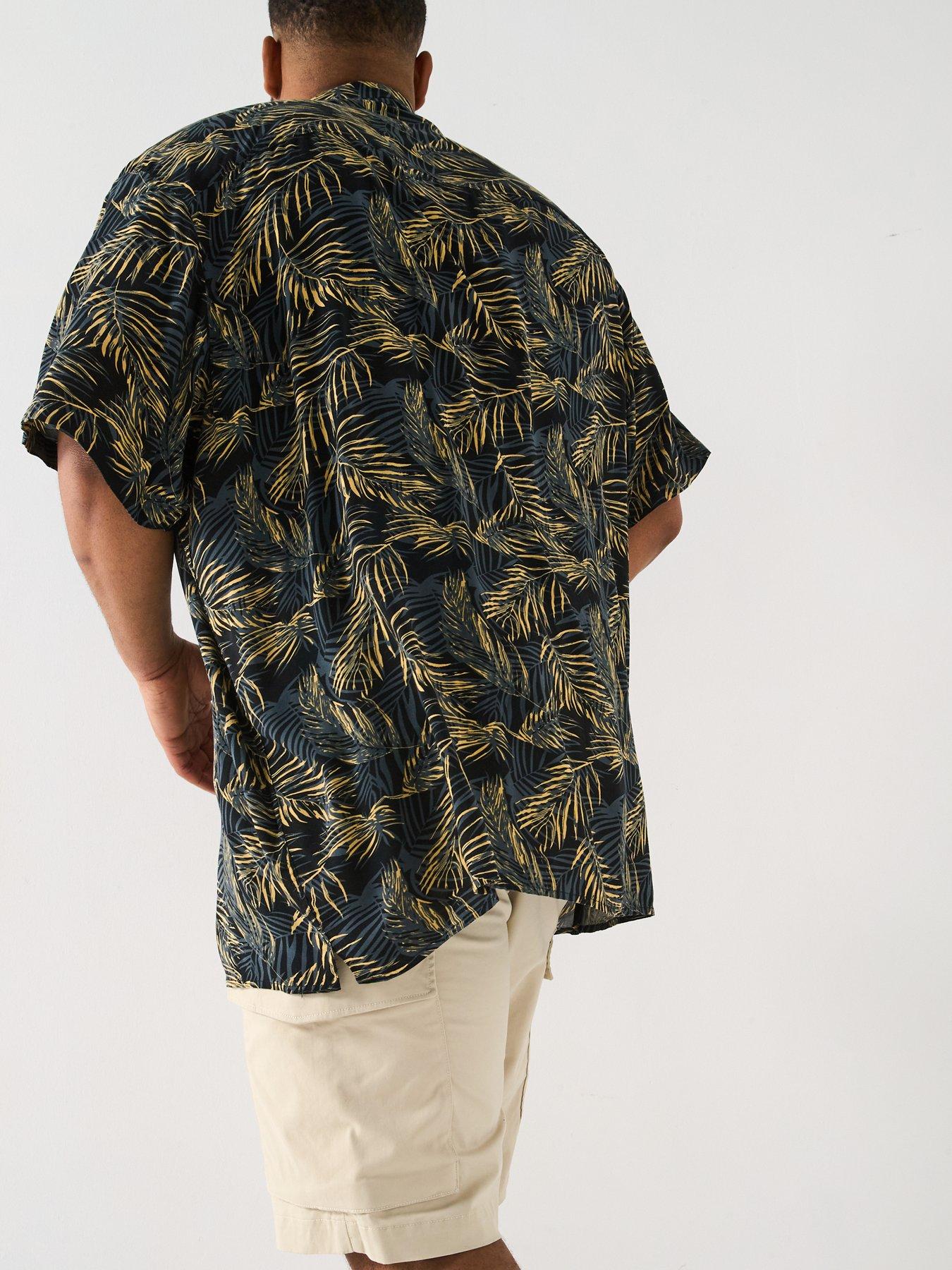 jack-jones-plus-size-jeff-tropical-print-resort-shirt-blackstillFront