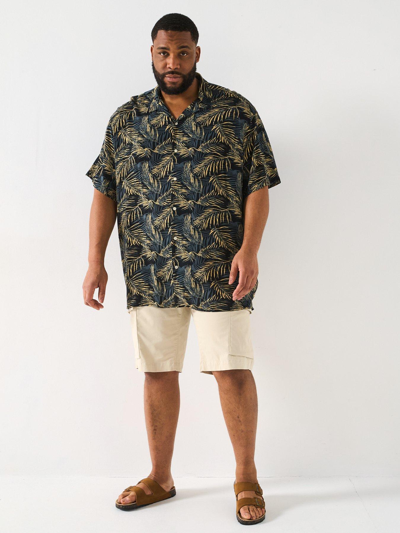 jack-jones-plus-size-jeff-tropical-print-resort-shirt-blackback