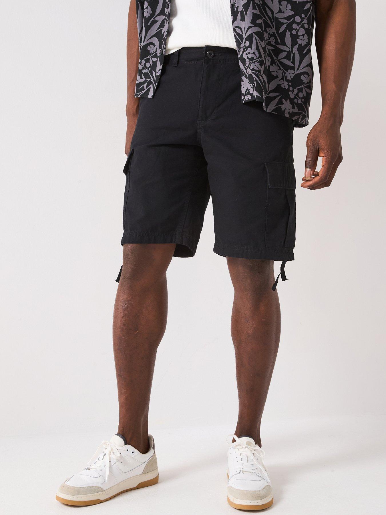 Jack & Jones Cole Barkley Cargo Shorts - Black
