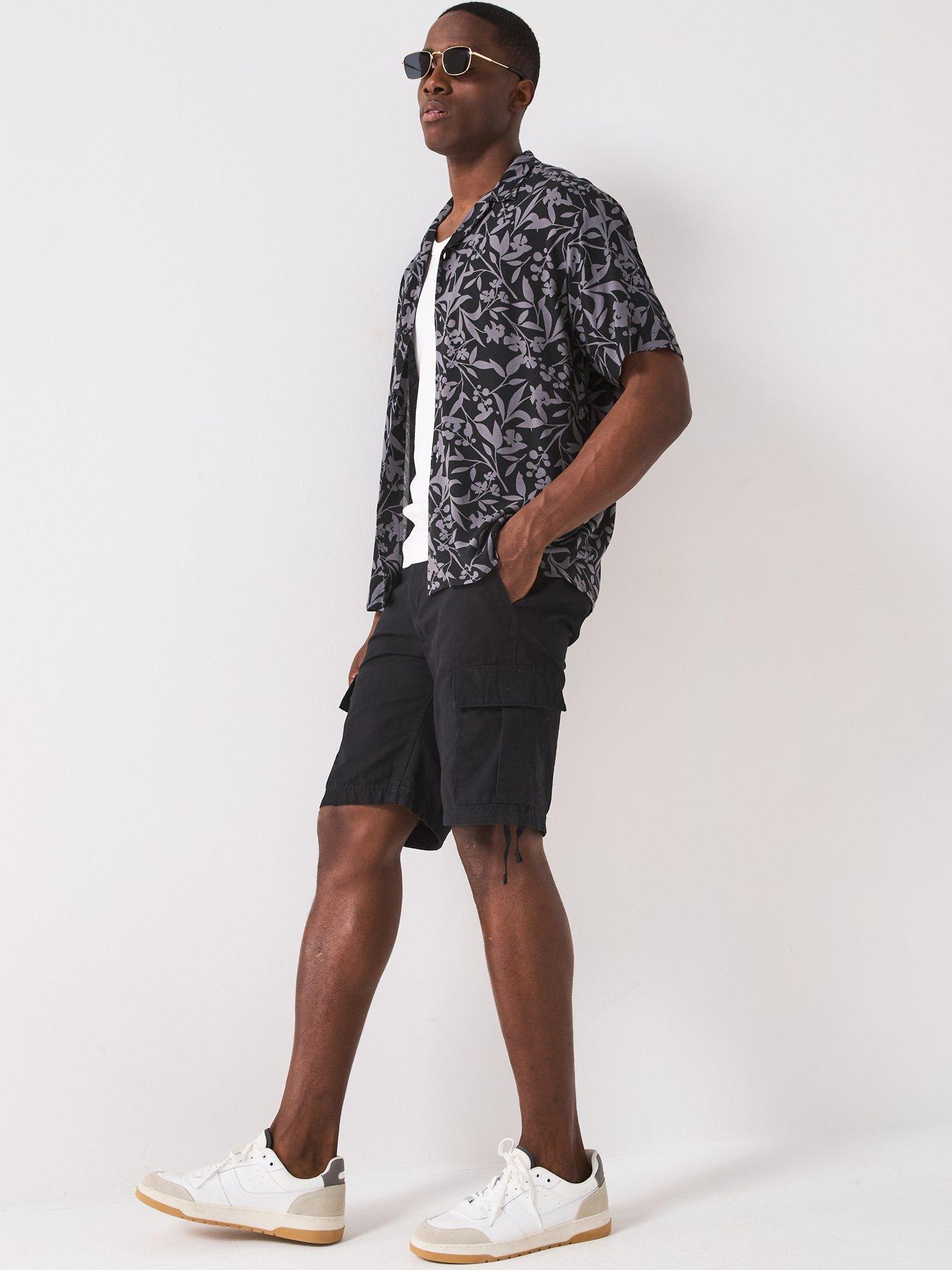 jack-jones-cole-barkley-cargo-shorts-blackdetail