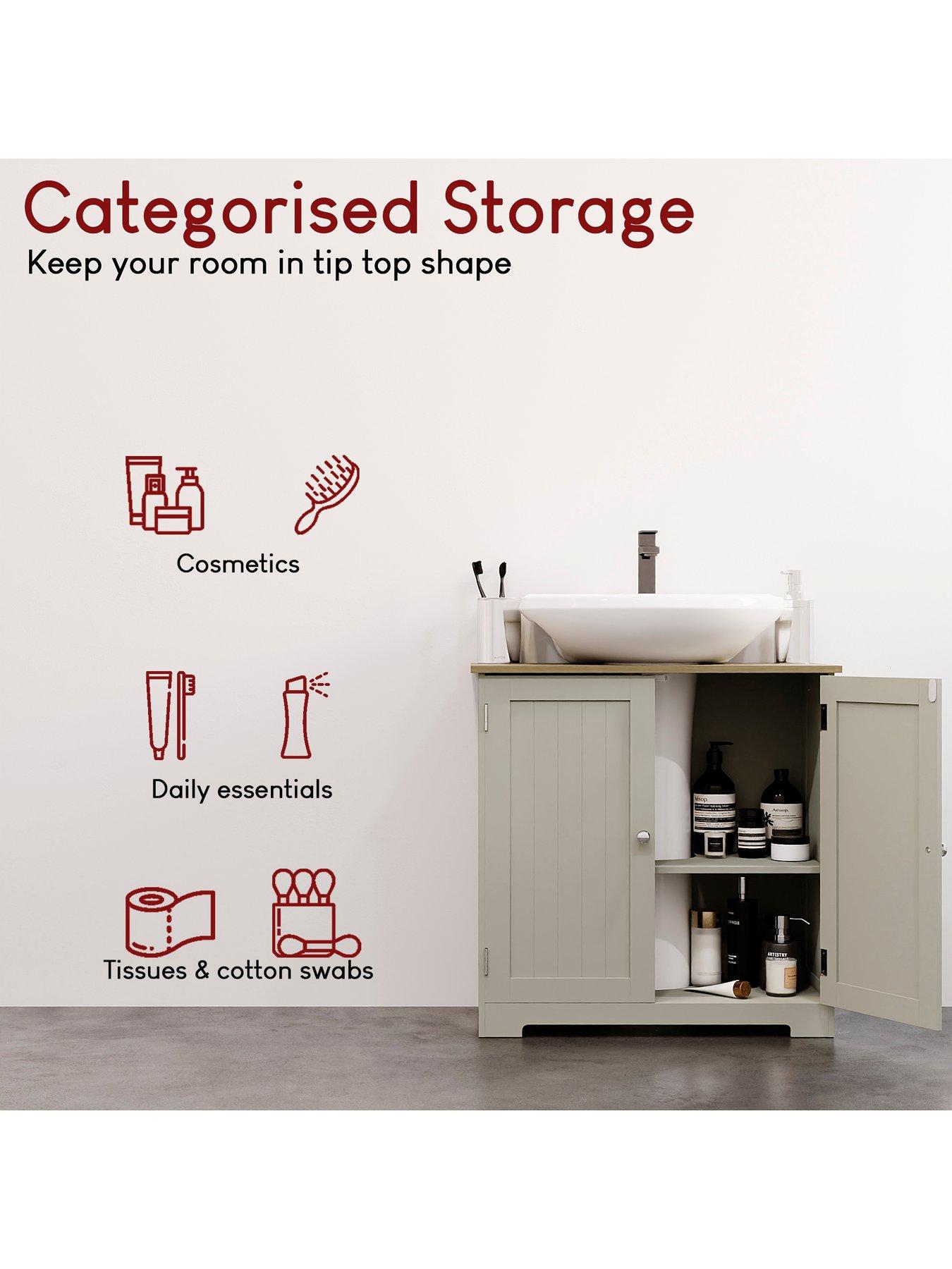 Image 3 of 7 of Bath Vida Priano 2 Door Under Sink Cabinet