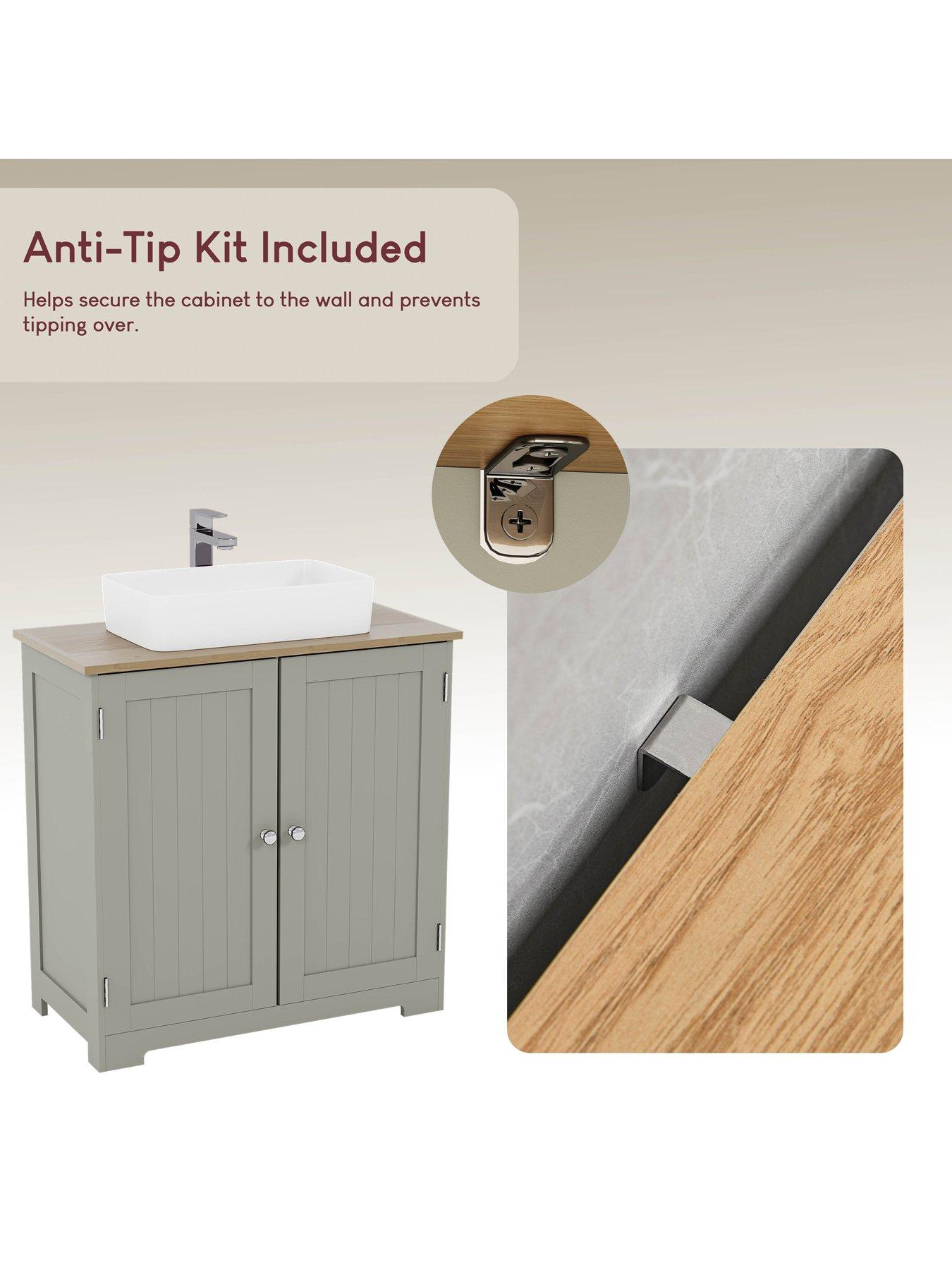 Image 5 of 7 of Bath Vida Priano 2 Door Under Sink Cabinet
