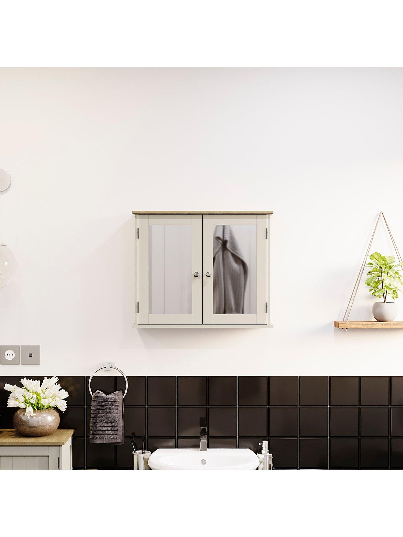 Image 6 of 7 of Bath Vida Priano 2 Door Mirrored Wall Cabinet