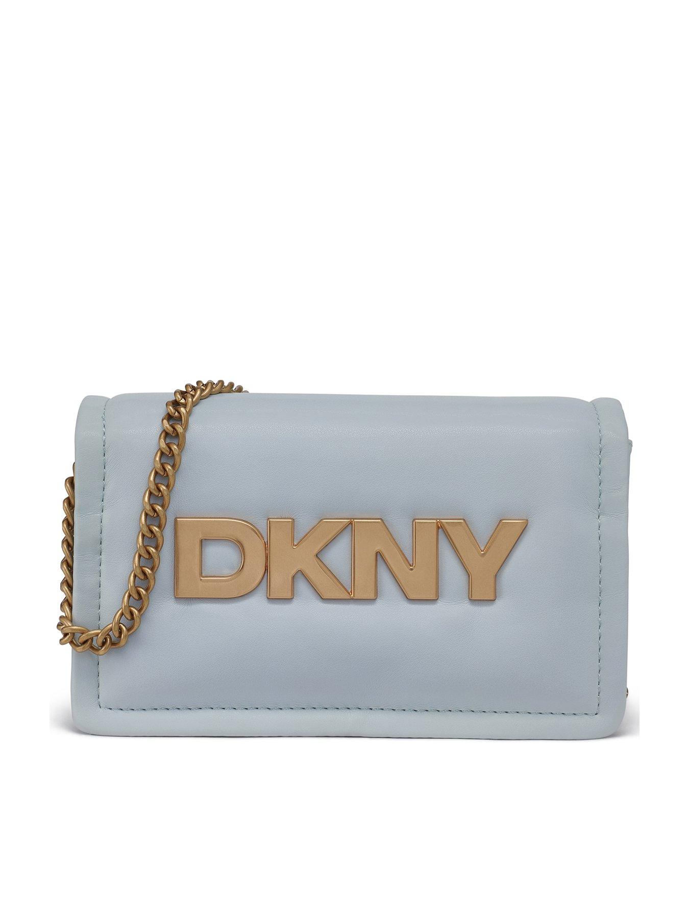 Image 1 of 4 of DKNY Maggie Clutch Bag - Light Blue