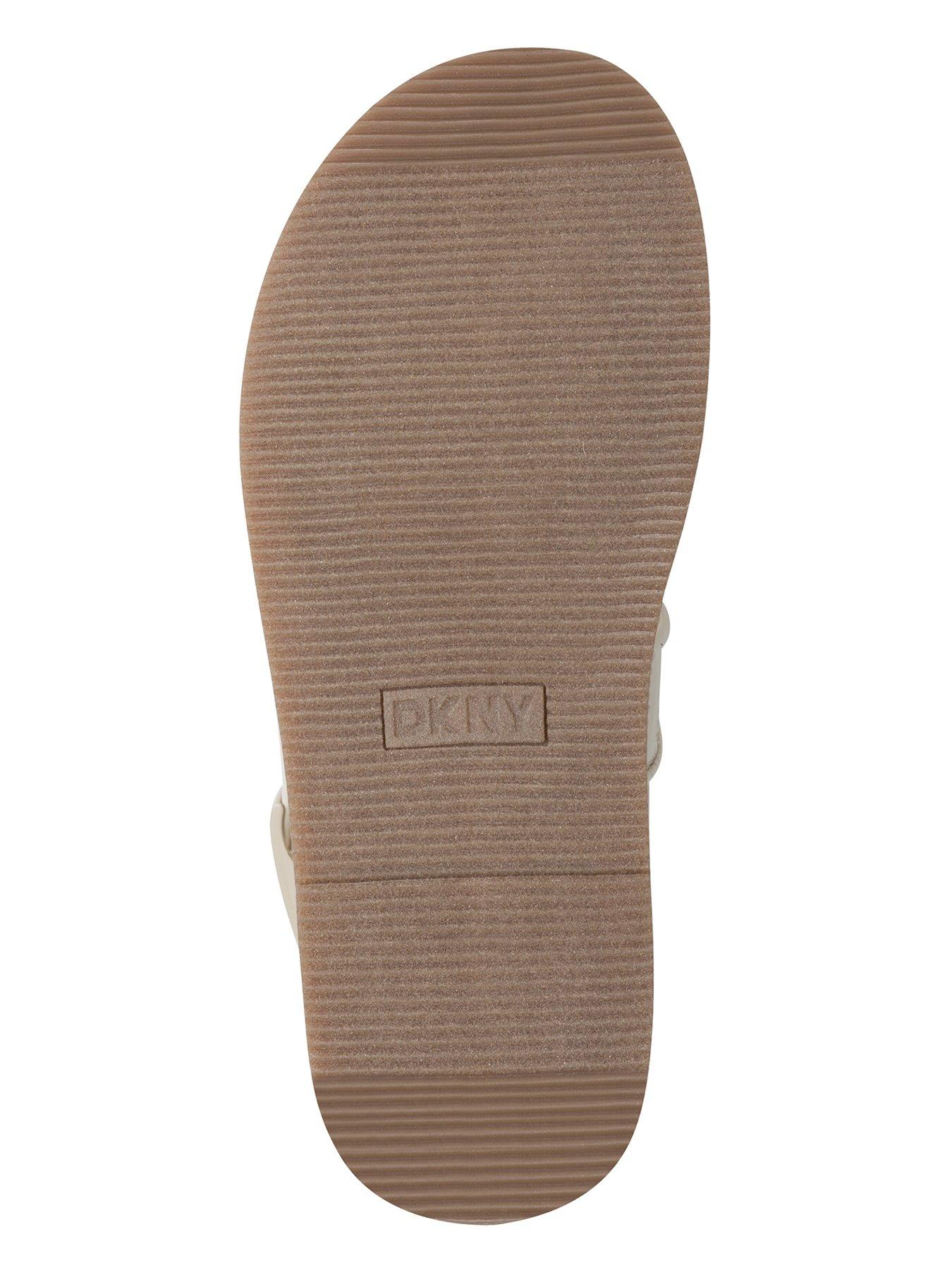 Image 5 of 5 of DKNY Bernae Slingback Wedge Espadrille Sandals - White