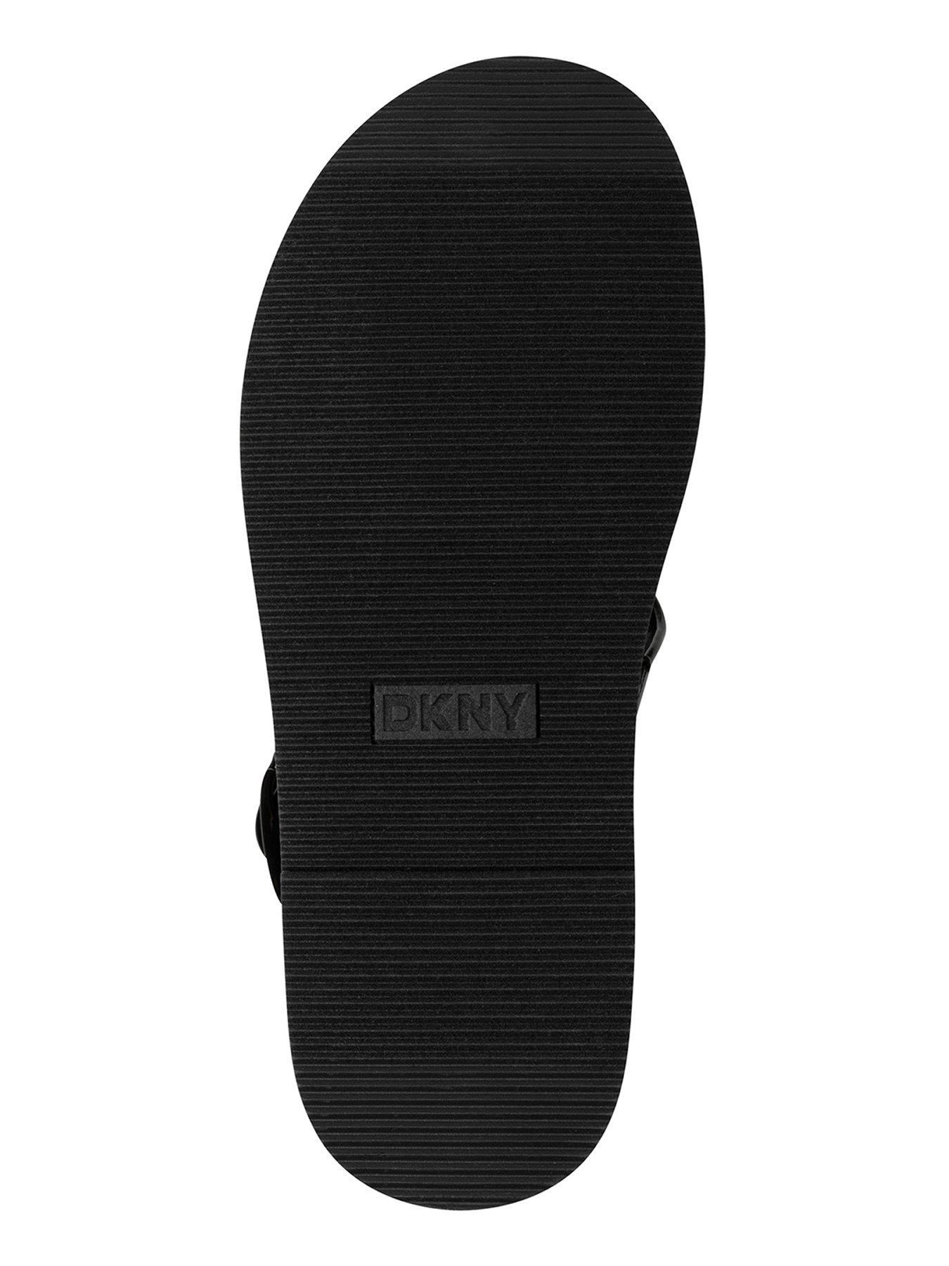 Image 5 of 5 of DKNY Bernae Slingback Wedge Espadrille Sandals - Black