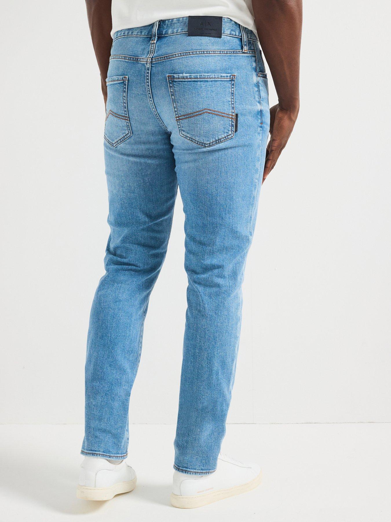 Image 2 of 5 of Armani Exchange Slim Fit Jeans - Light Wash
