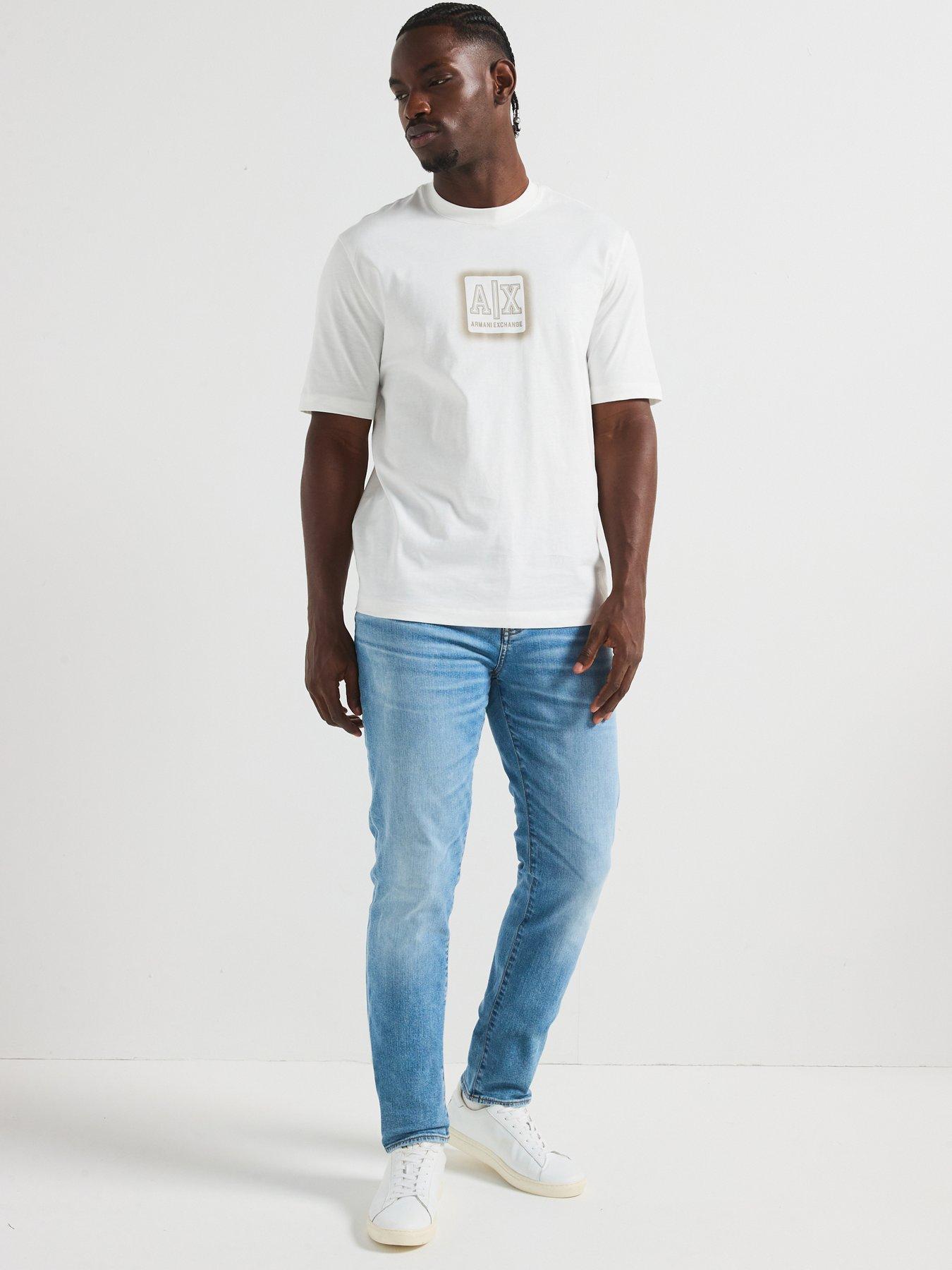 Image 3 of 5 of Armani Exchange Slim Fit Jeans - Light Wash
