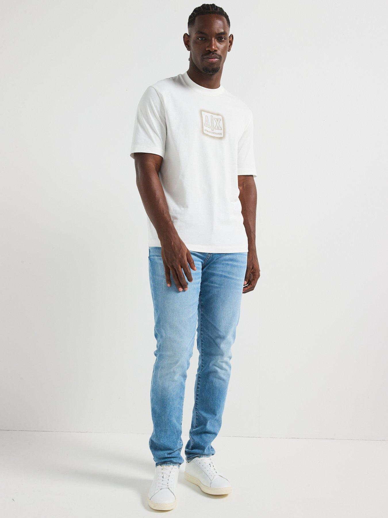 Image 5 of 5 of Armani Exchange Slim Fit Jeans - Light Wash