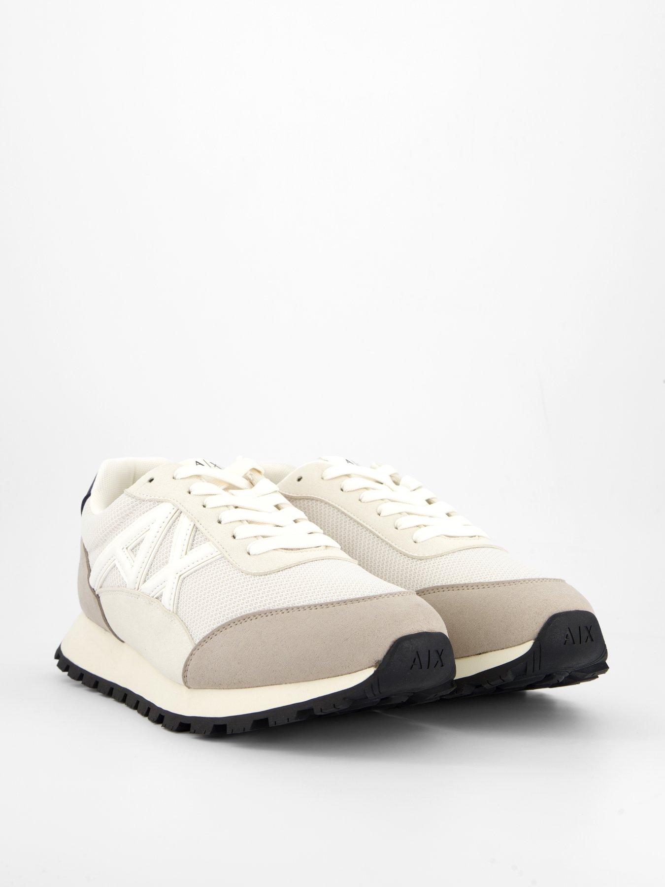 Image 5 of 6 of Armani Exchange Large Logo Trainers - Natural