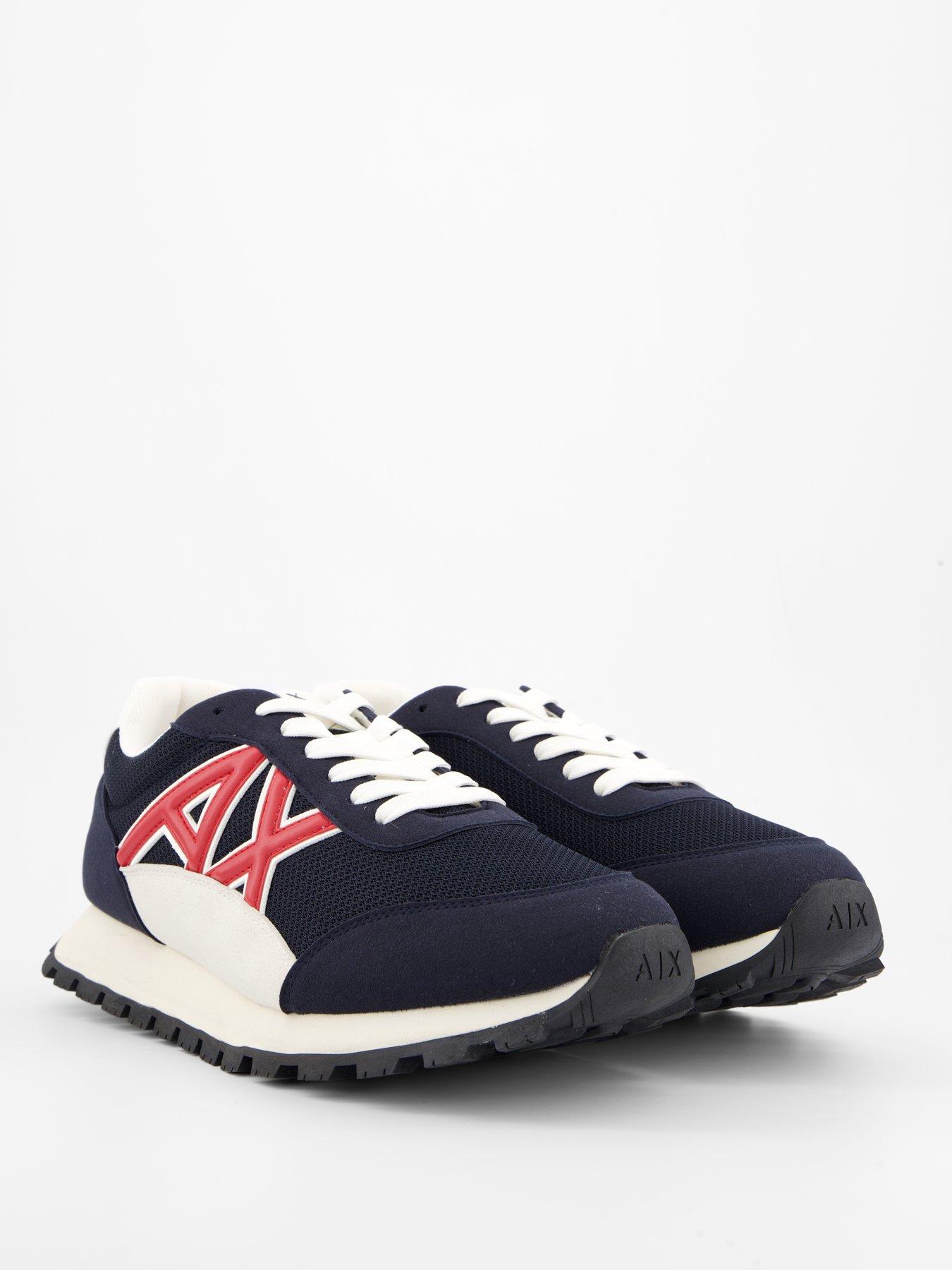 Image 5 of 6 of Armani Exchange Large Logo Trainers - Navy