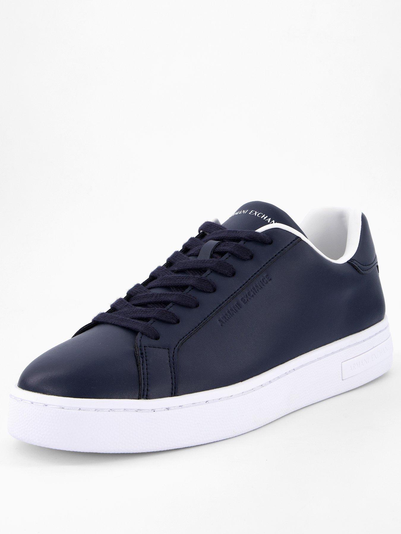 armani-exchange-action-leather-trainers-navystillFront