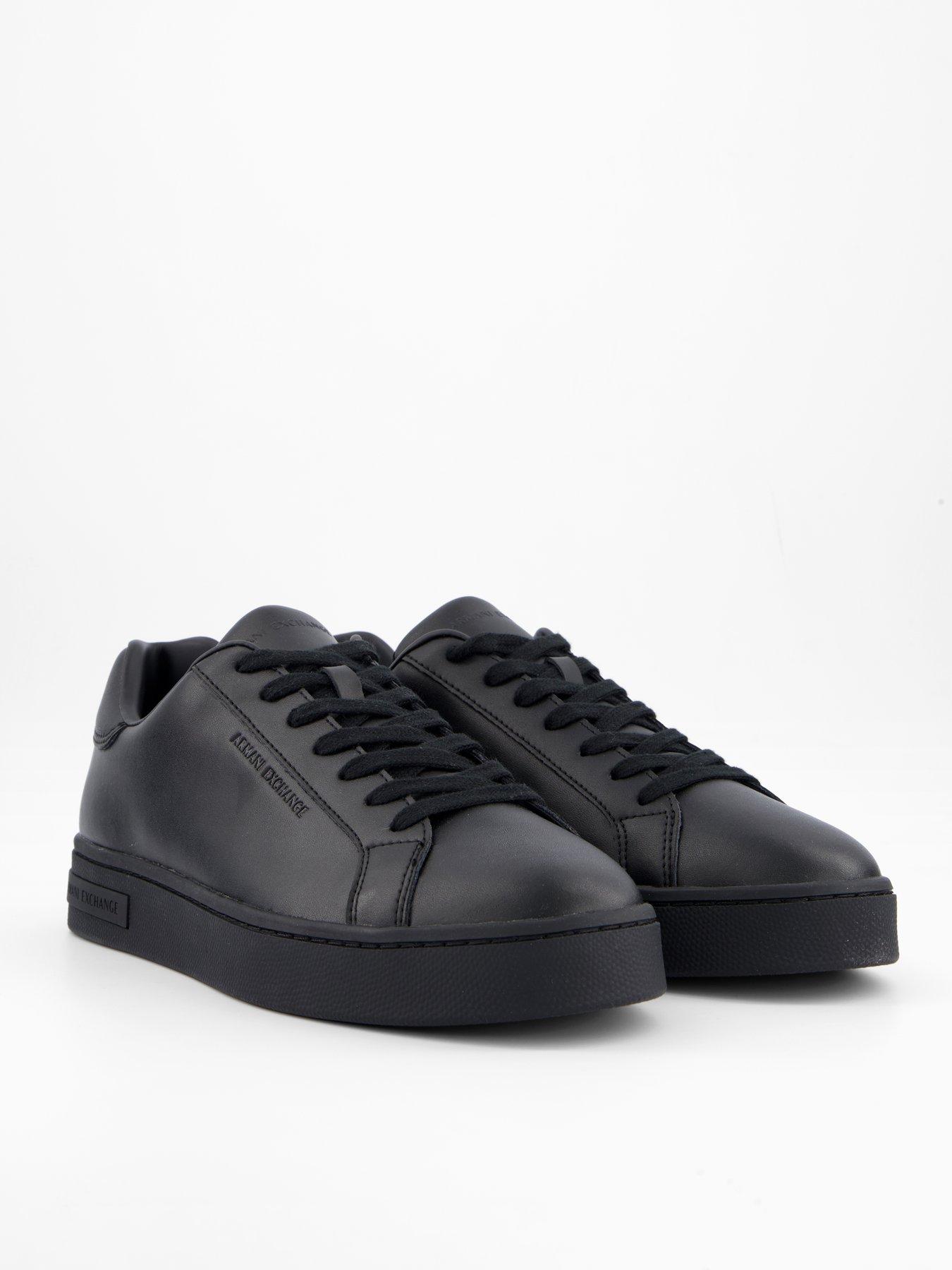 Image 5 of 6 of Armani Exchange Action Leather Trainers - Black