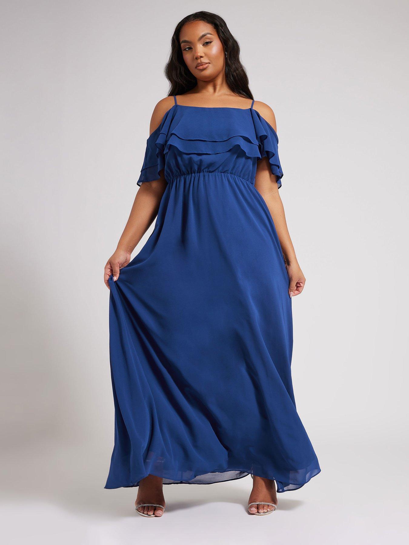yours-curve-cold-shoulder-dress-blueback