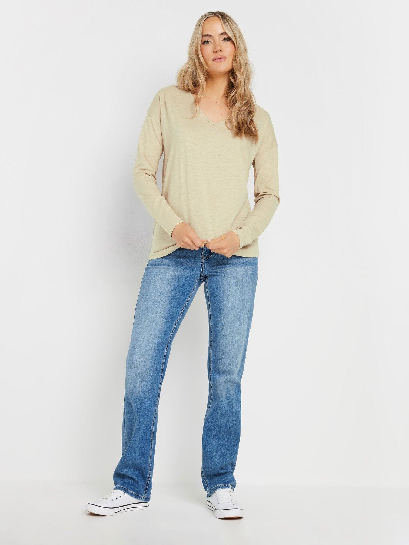 Image 4 of 4 of Long Tall Sally Tall 2 Pack V Neck T Shirt - Multi