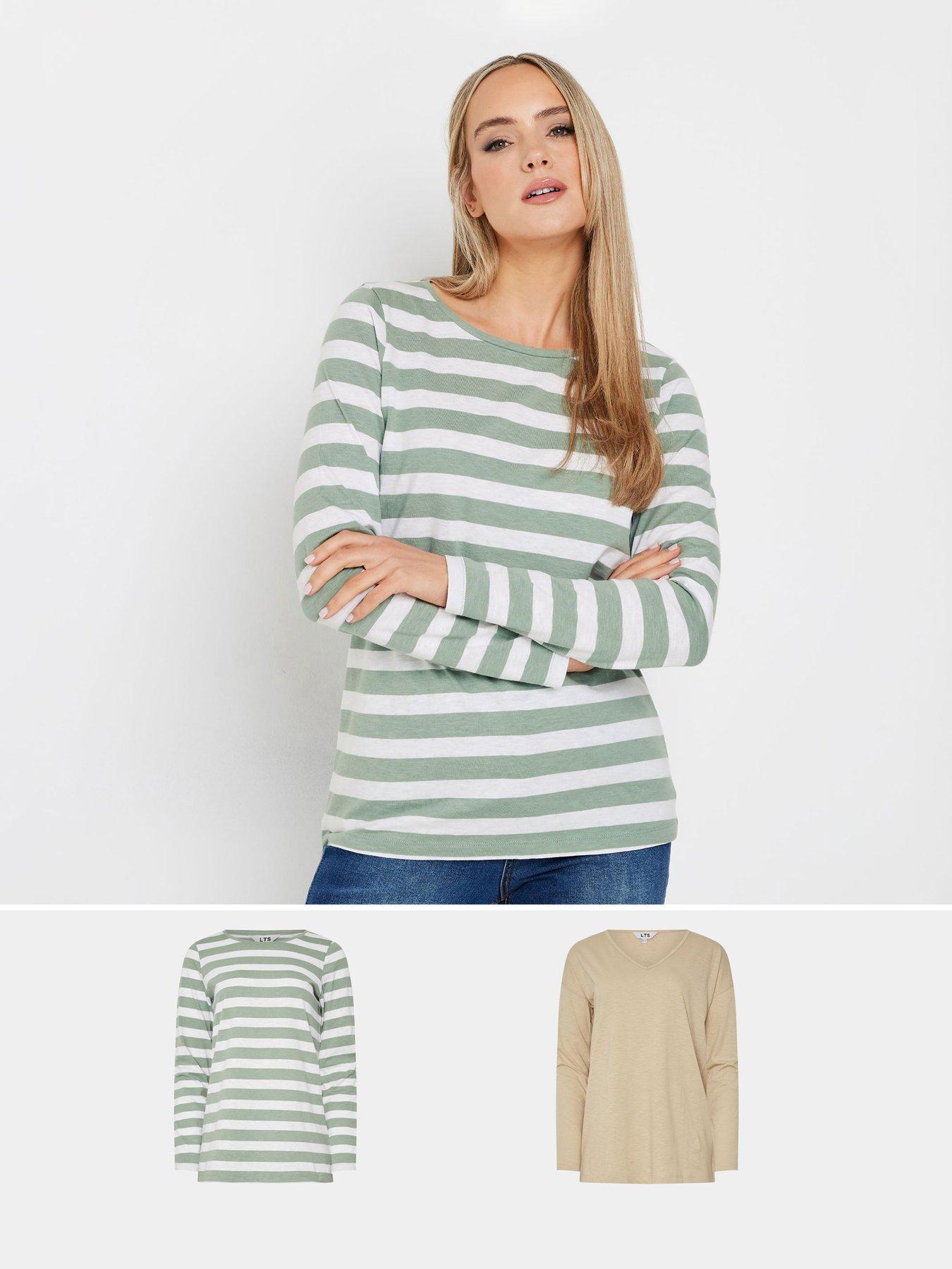 long-tall-sally-2-pack-v-neck-t-shirt-green