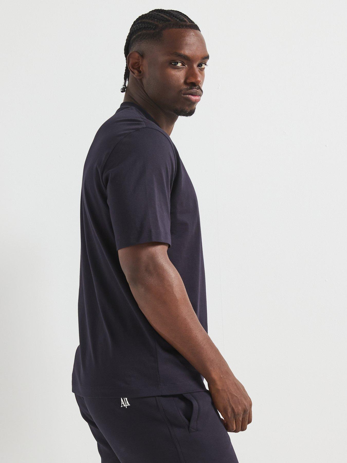 armani-exchange-logo-crew-neck-t-shirt-navystillFront