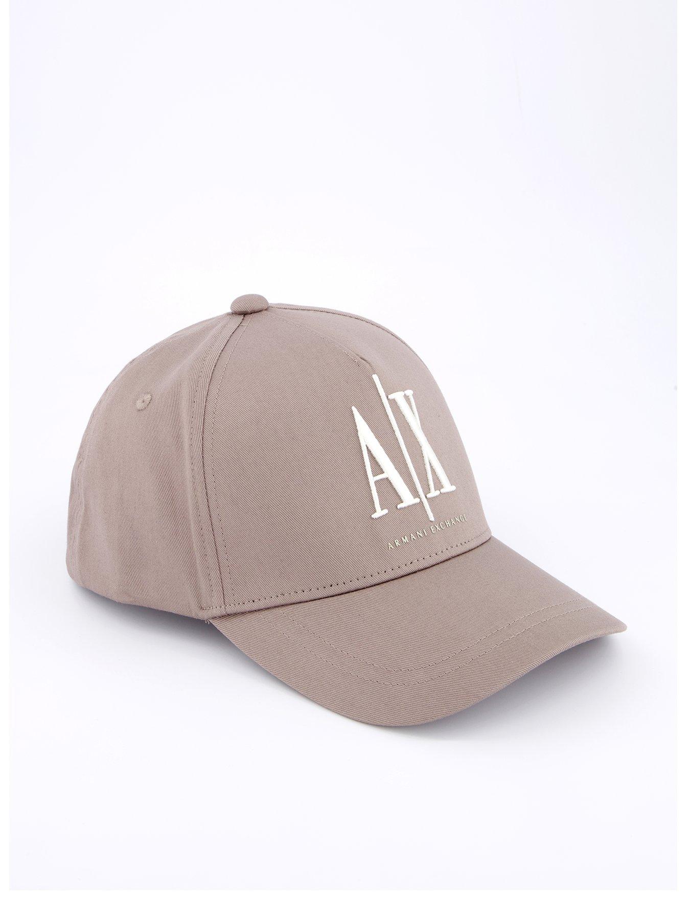 Image 1 of 4 of Armani Exchange Logo Baseball Cap - Light Brown