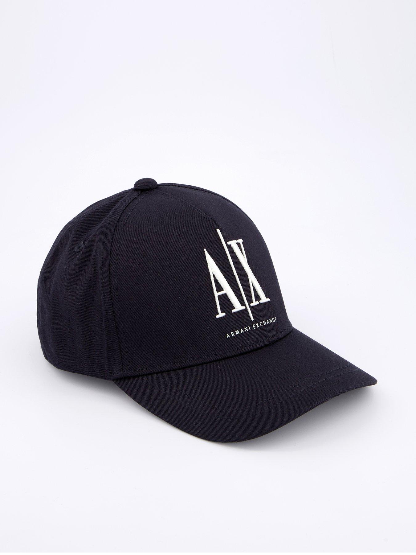 Image 1 of 4 of Armani Exchange Logo Baseball Cap - Navy