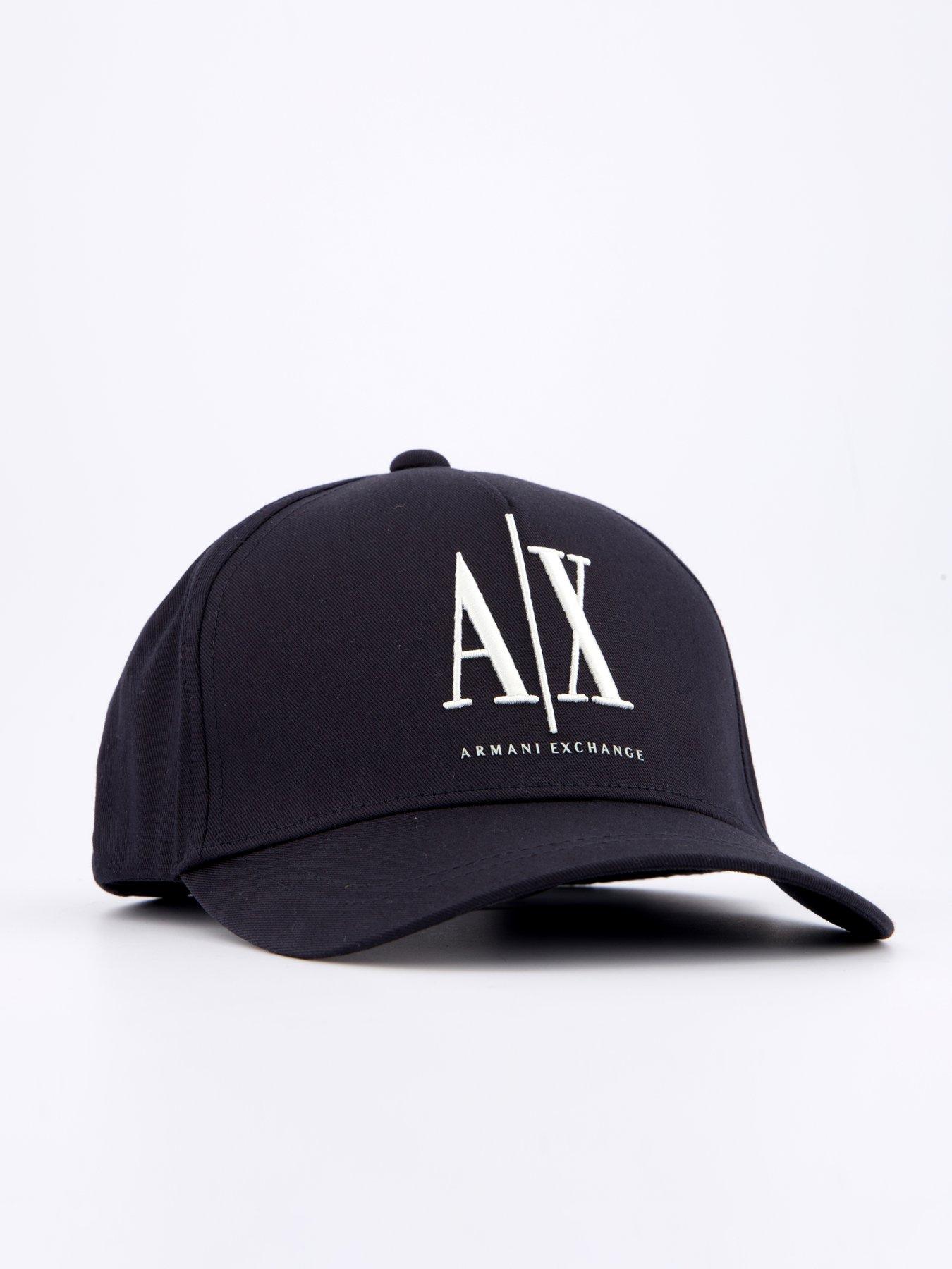 Image 3 of 4 of Armani Exchange Logo Baseball Cap - Navy