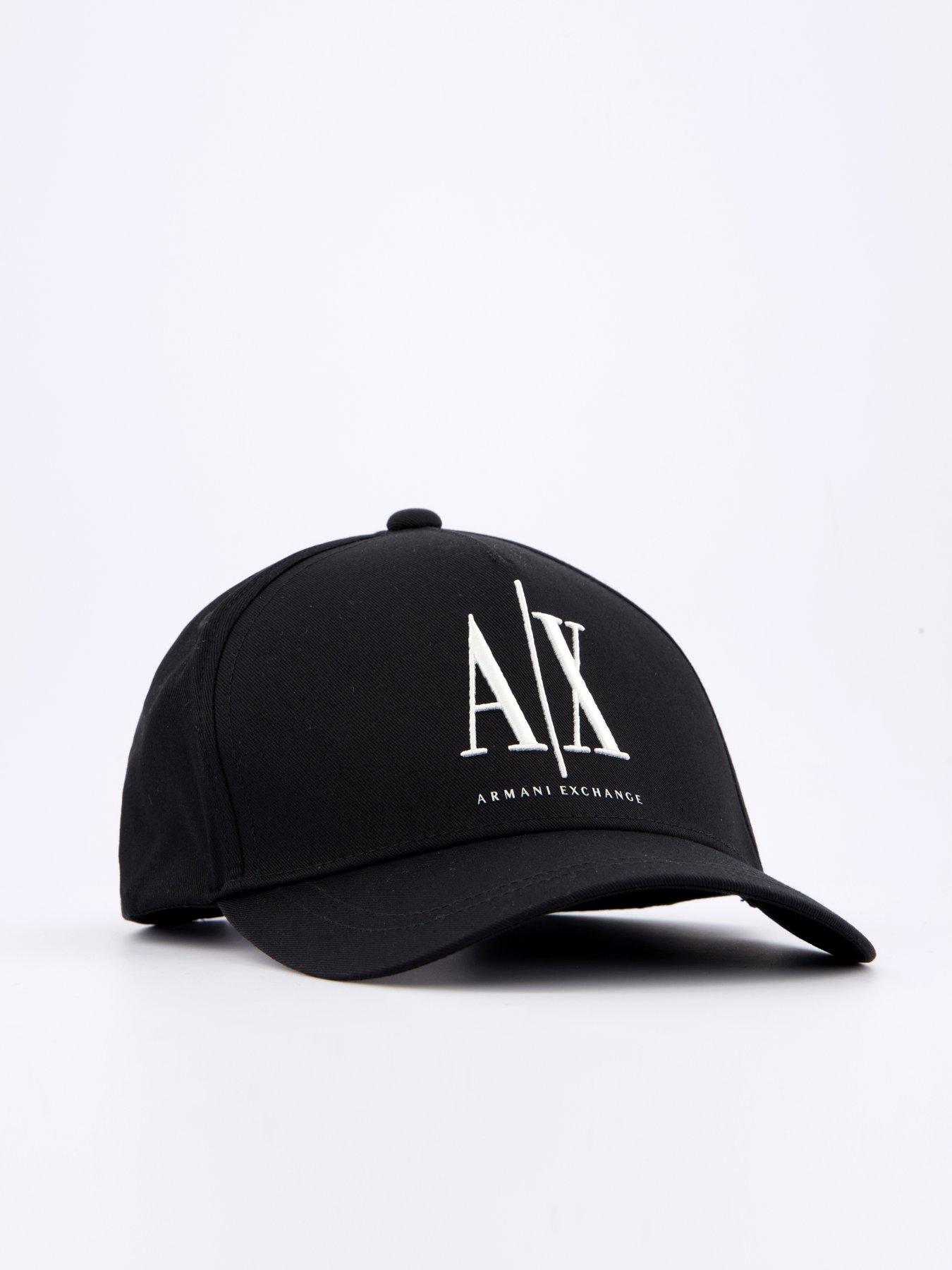 Image 3 of 4 of Armani Exchange Logo Baseball Cap - Black