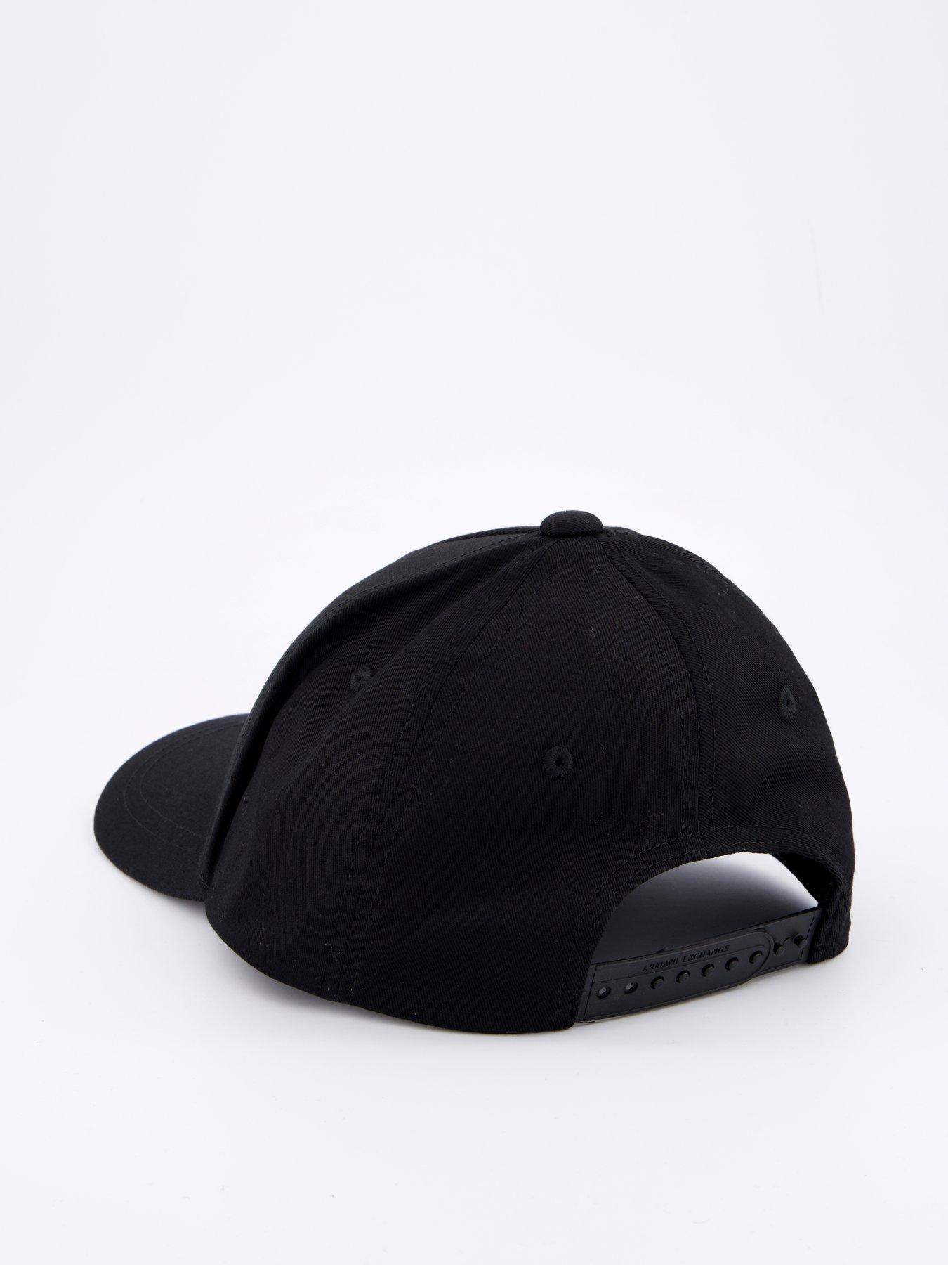 Image 4 of 4 of Armani Exchange Logo Baseball Cap - Black